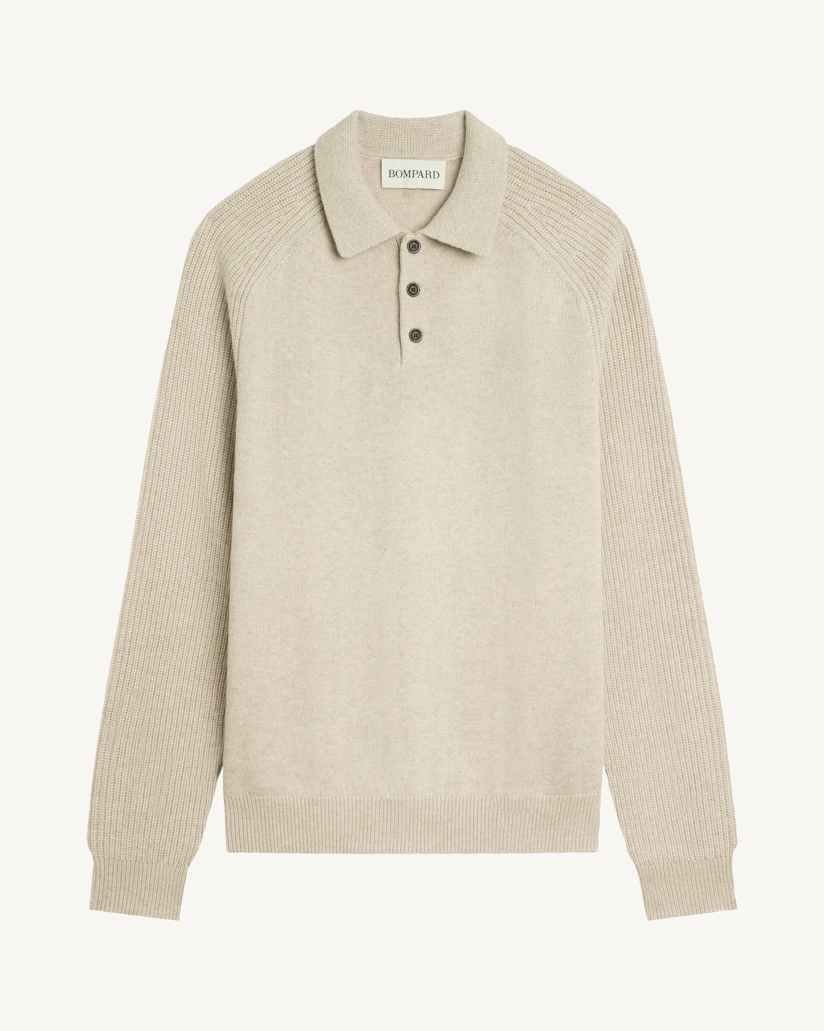 Polo emmanchures raglan-AVOINE-70% cachemire 30% soie