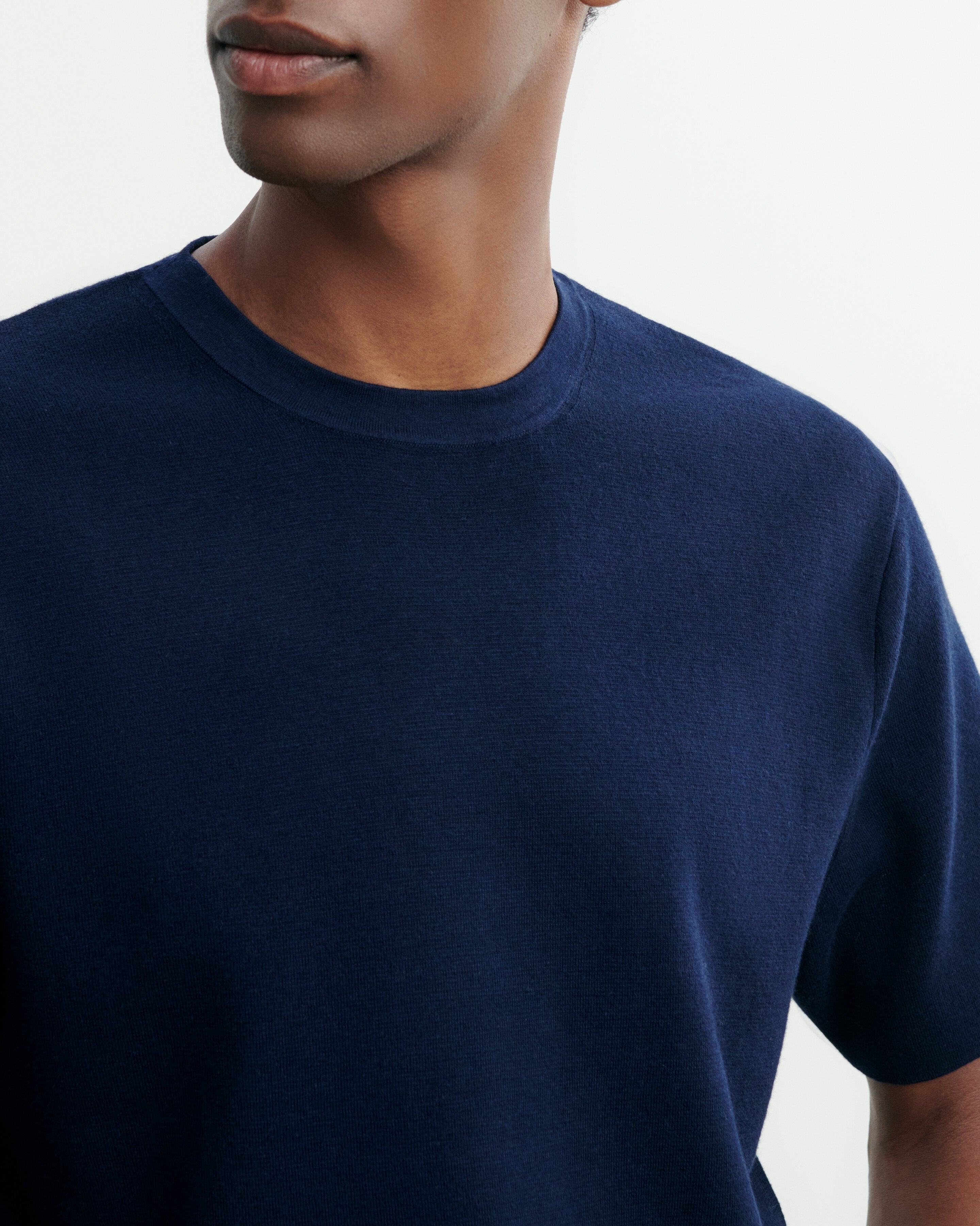 Loose Milano T-shirt in Cotton Men navy blue | Eric Bompard