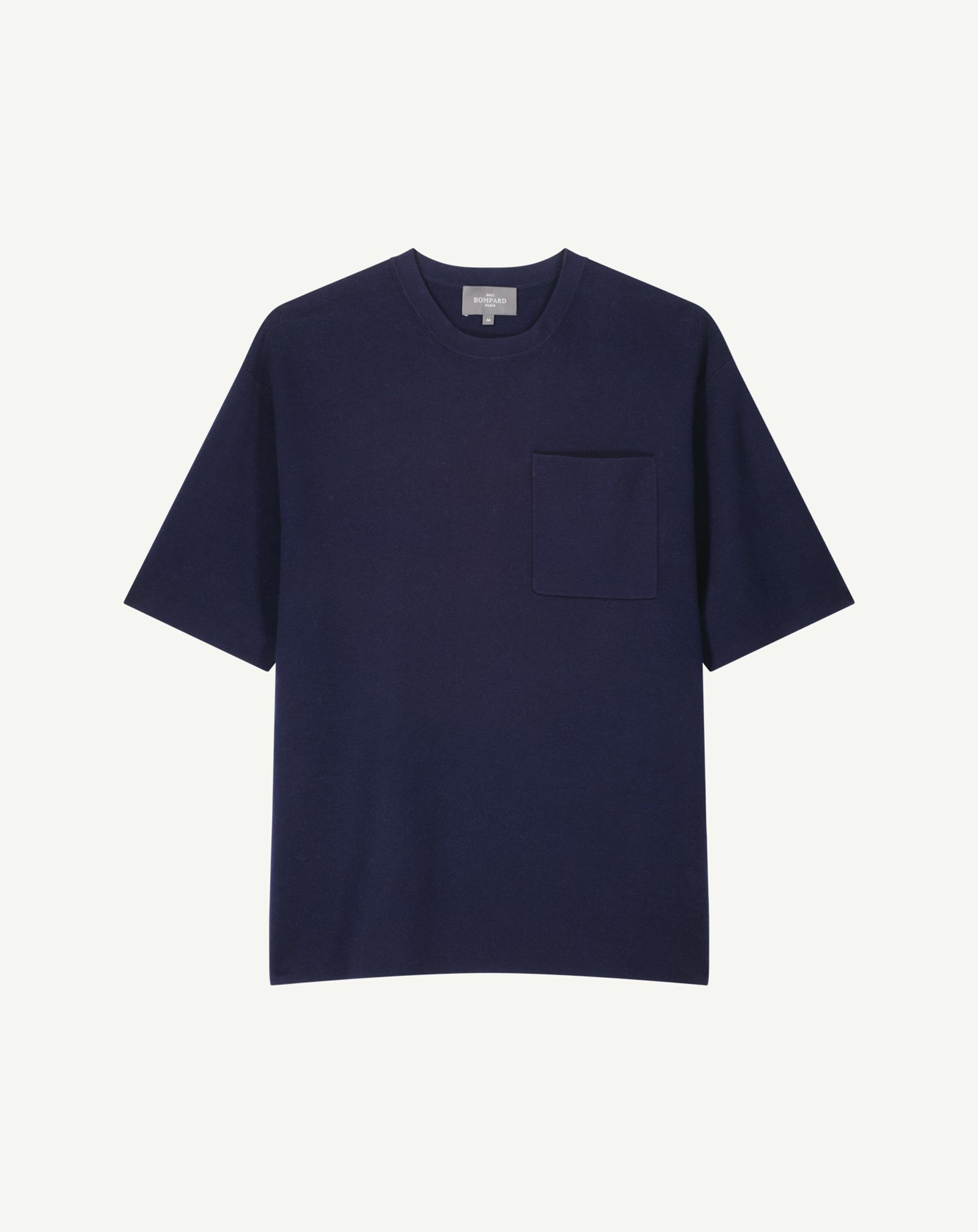 T-shirt ample milano-MARINE-85% pima coton 15% cachemire