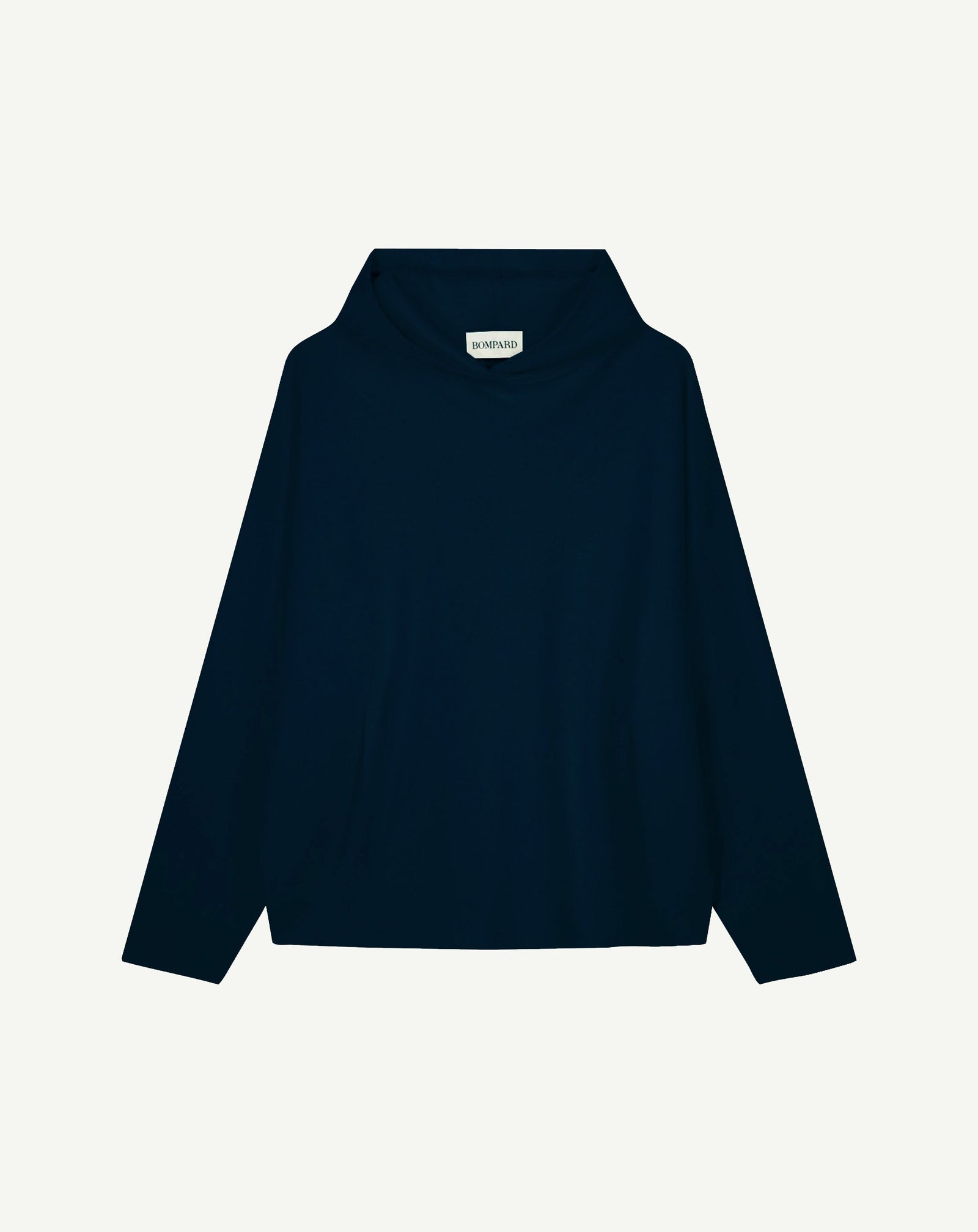 Pull à capuche milano-MARINE-85% pima coton 15% cachemire