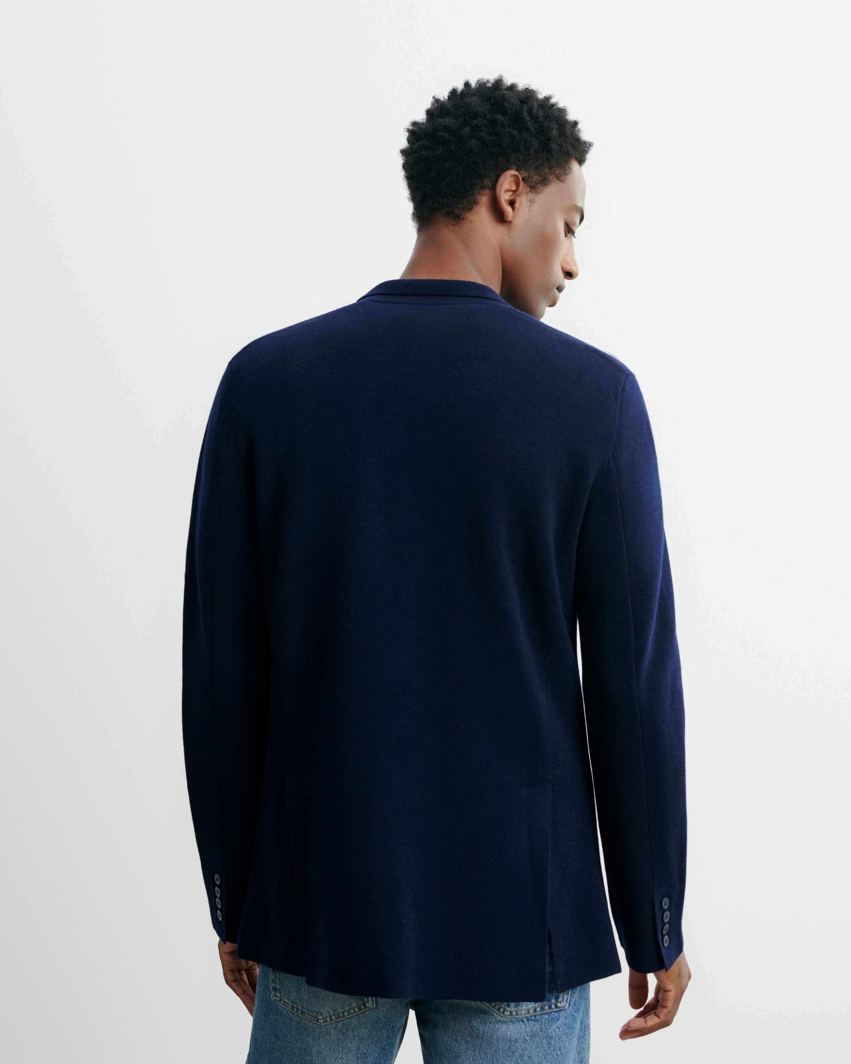 Veste blazer milano-MARINE-70% coton 30% cachemire