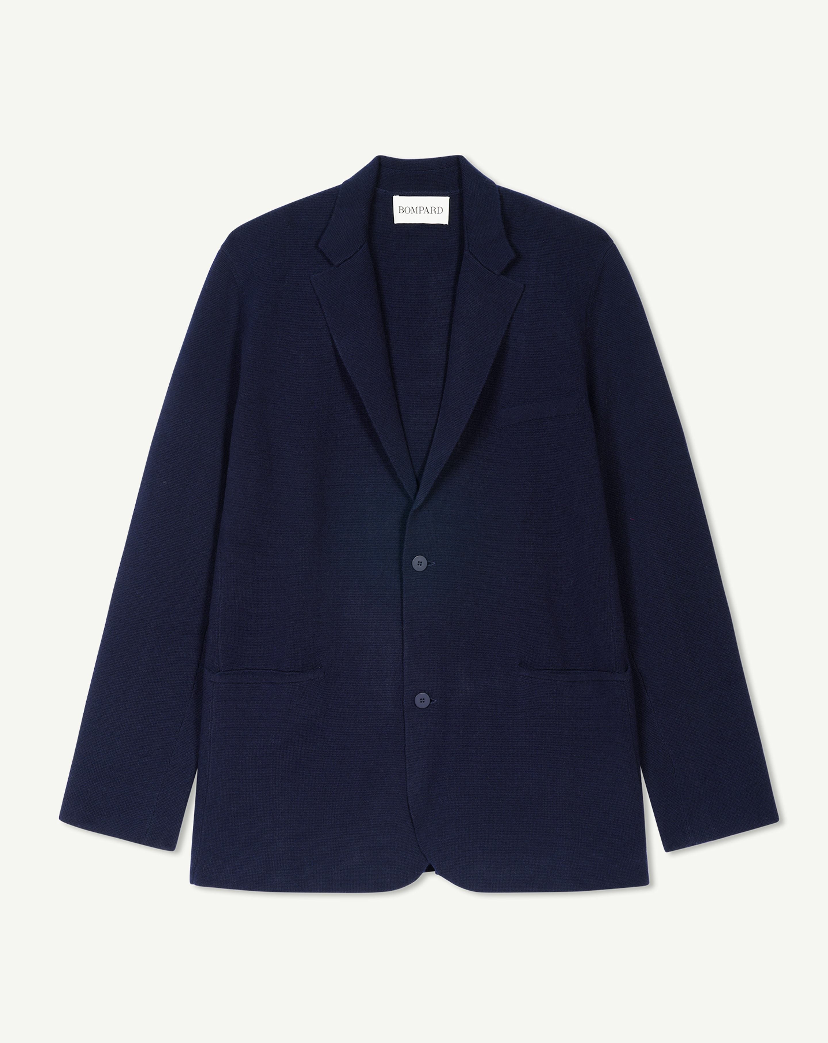 Milano blazer in Cashmere, Wool Men navy blue | Eric Bompard