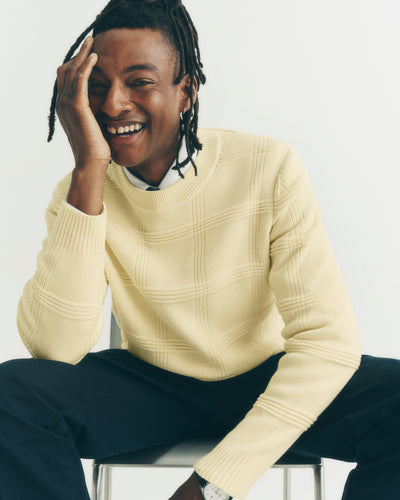 Pull col rond ottoman-ZESTE-85% pima coton 15% cachemire