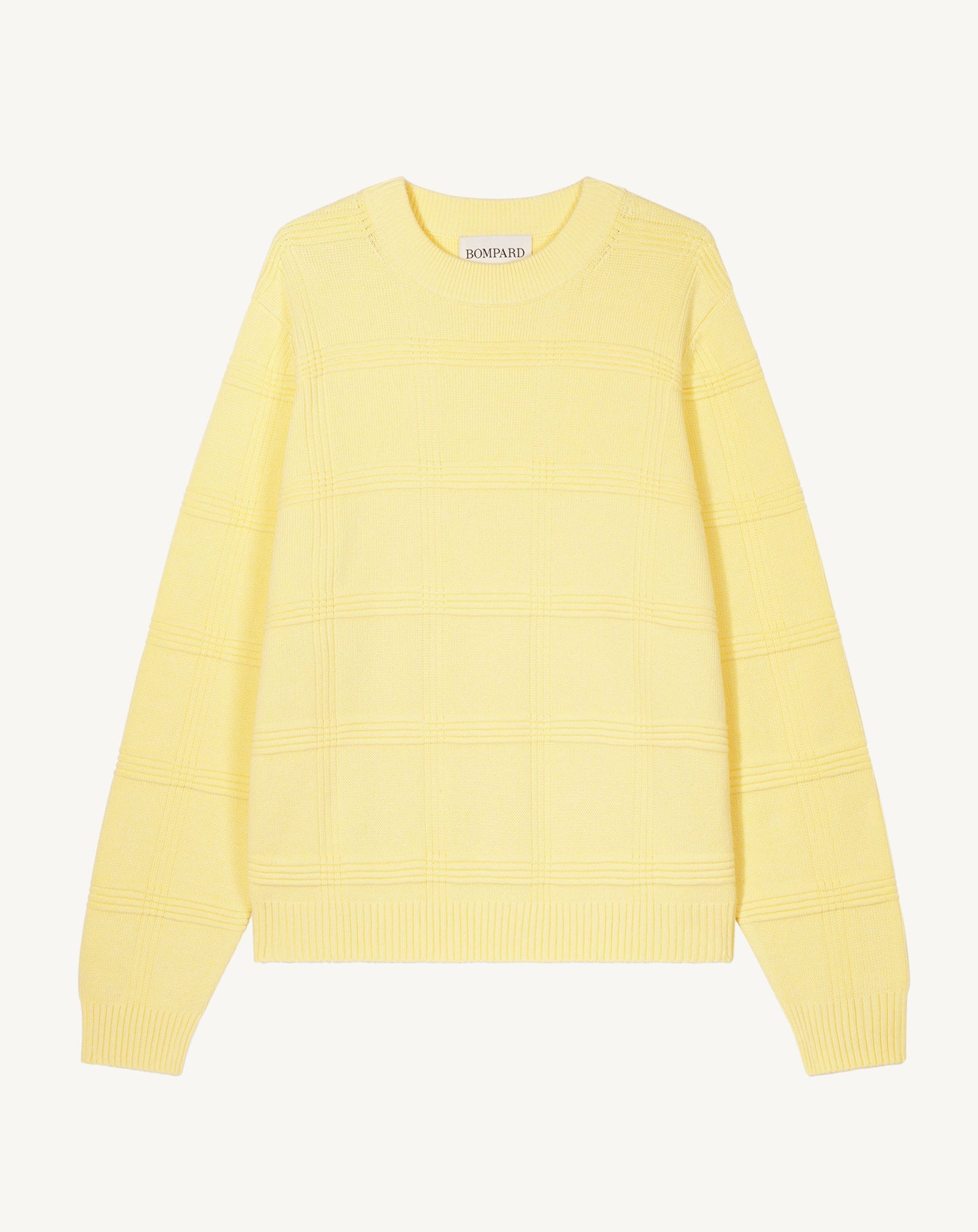 Pull col rond ottoman-ZESTE-85% pima coton 15% cachemire