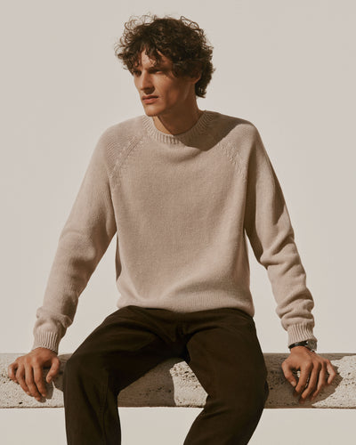 Col rond sans coutures-TOURTERELLE-80% coton 20% cachemire