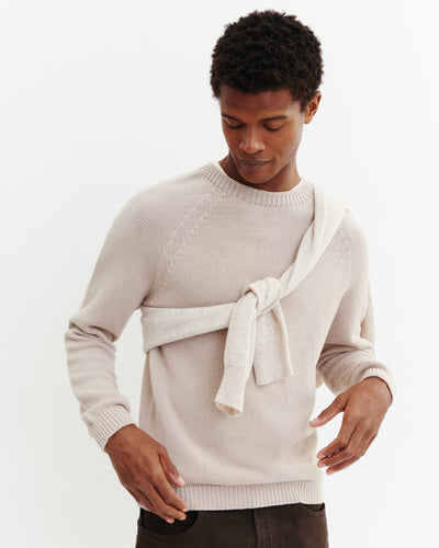 Col rond sans coutures-TOURTERELLE-80% coton 20% cachemire