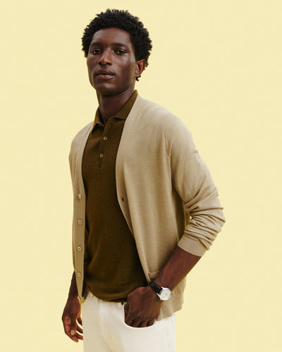 Strickjacke aus fließendem Strick