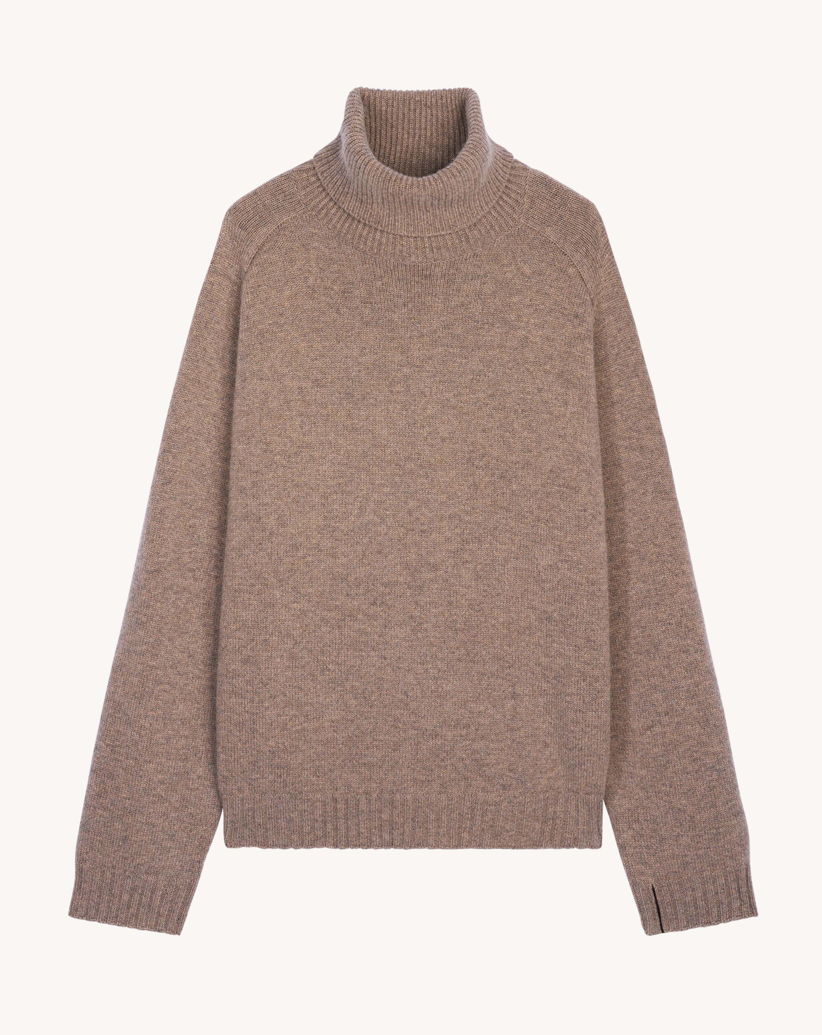 Pull col montant ample-MILLET-81% : Laine; 19% : Cachemire