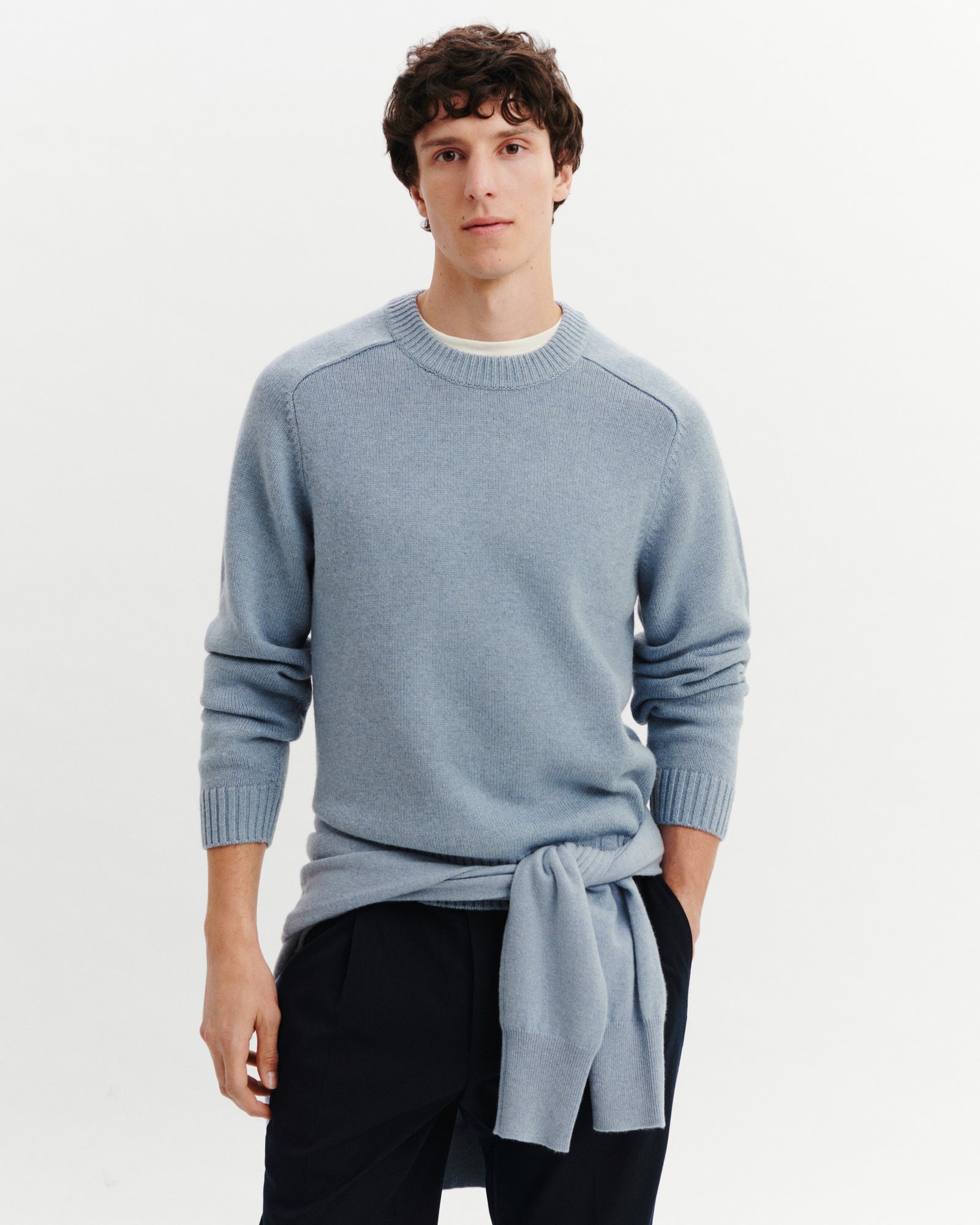 Pull col rond ample