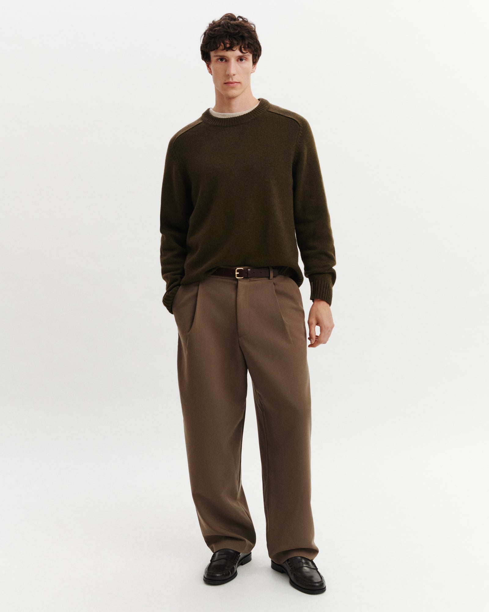 Pull col rond ample