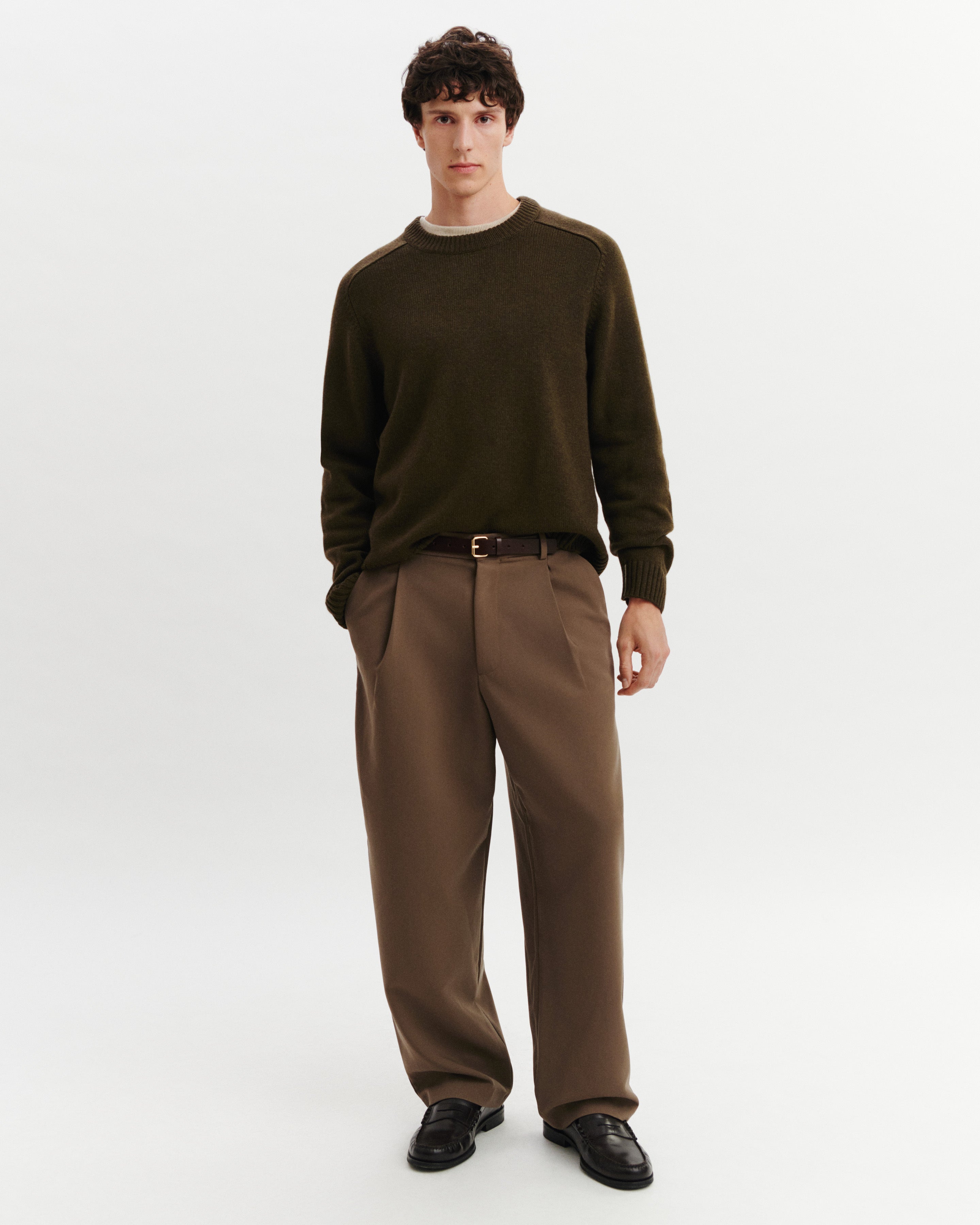 Pull col rond ample