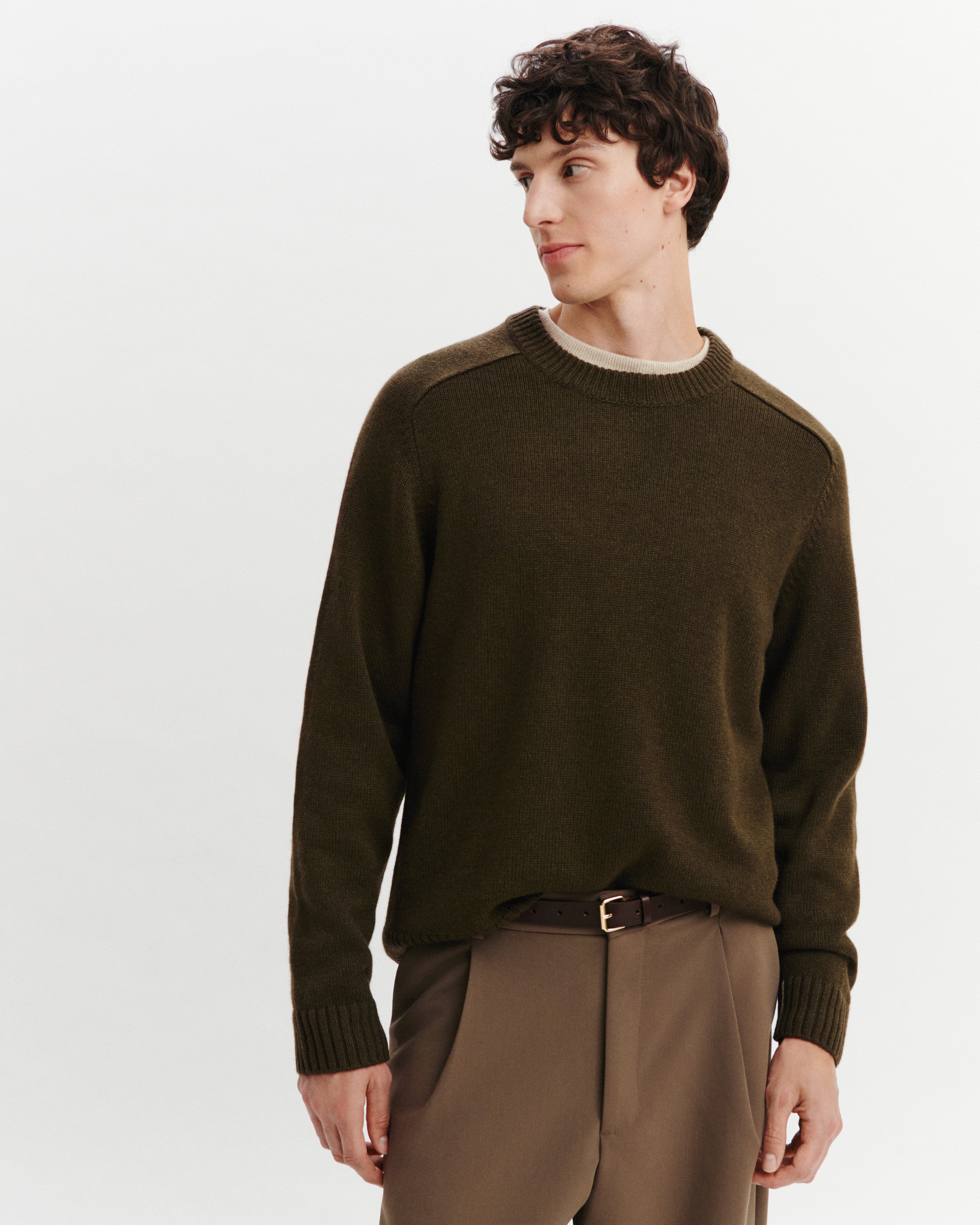 Pull col rond ample