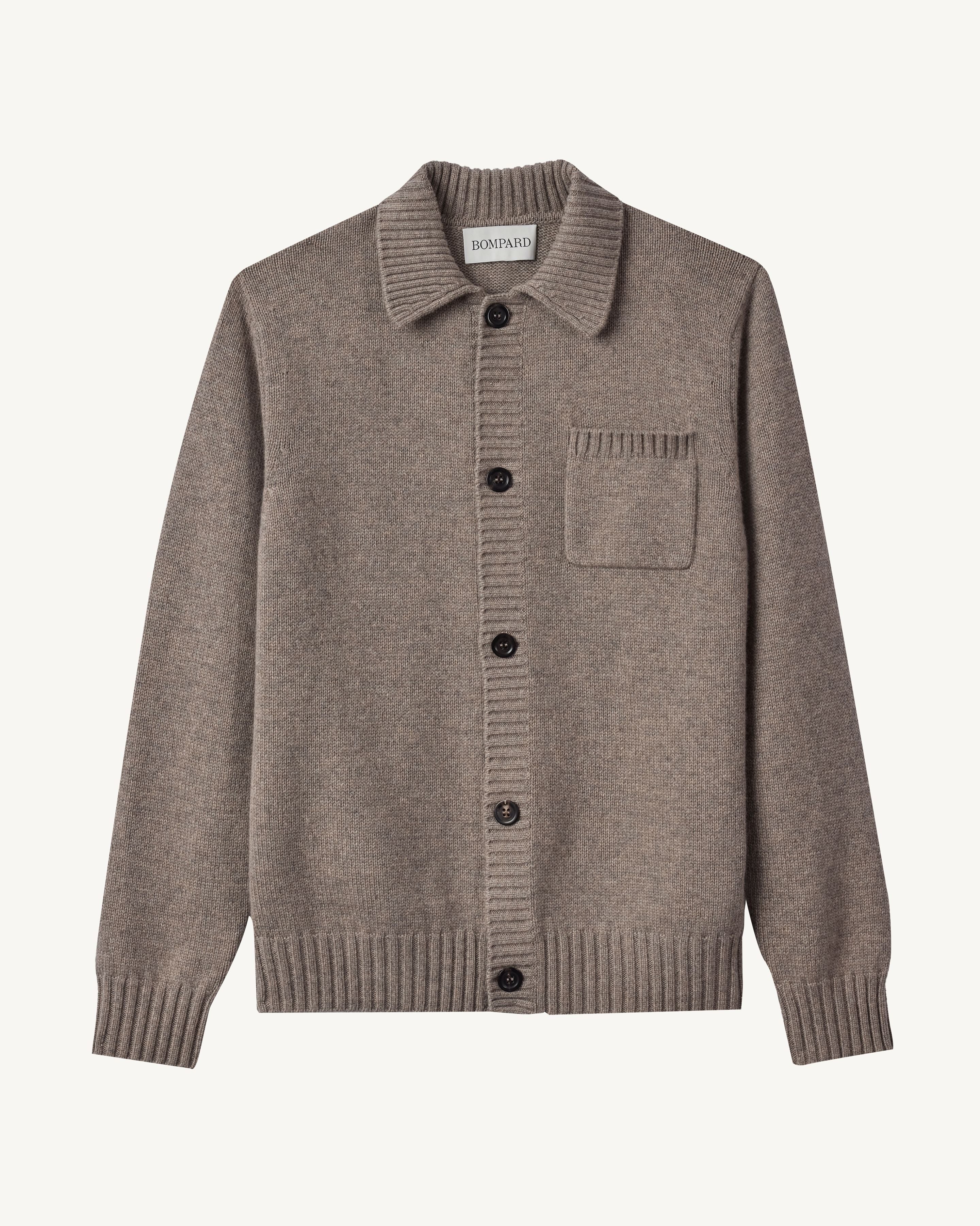 Gilet col chemise-MILLET-100% cachemire