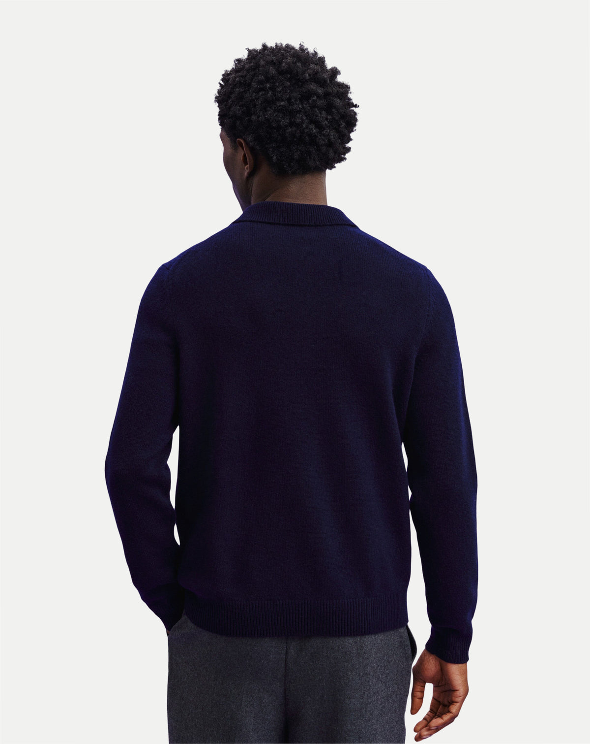 Polo Léonard-MARINE-100% cachemire