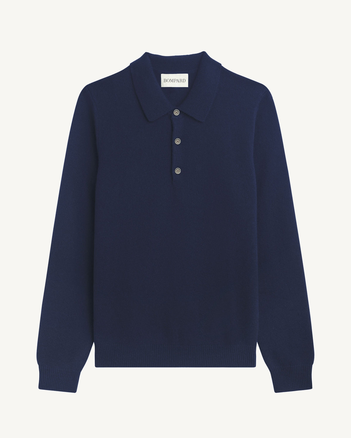 Polo Léonard-MARINE-100% cachemire