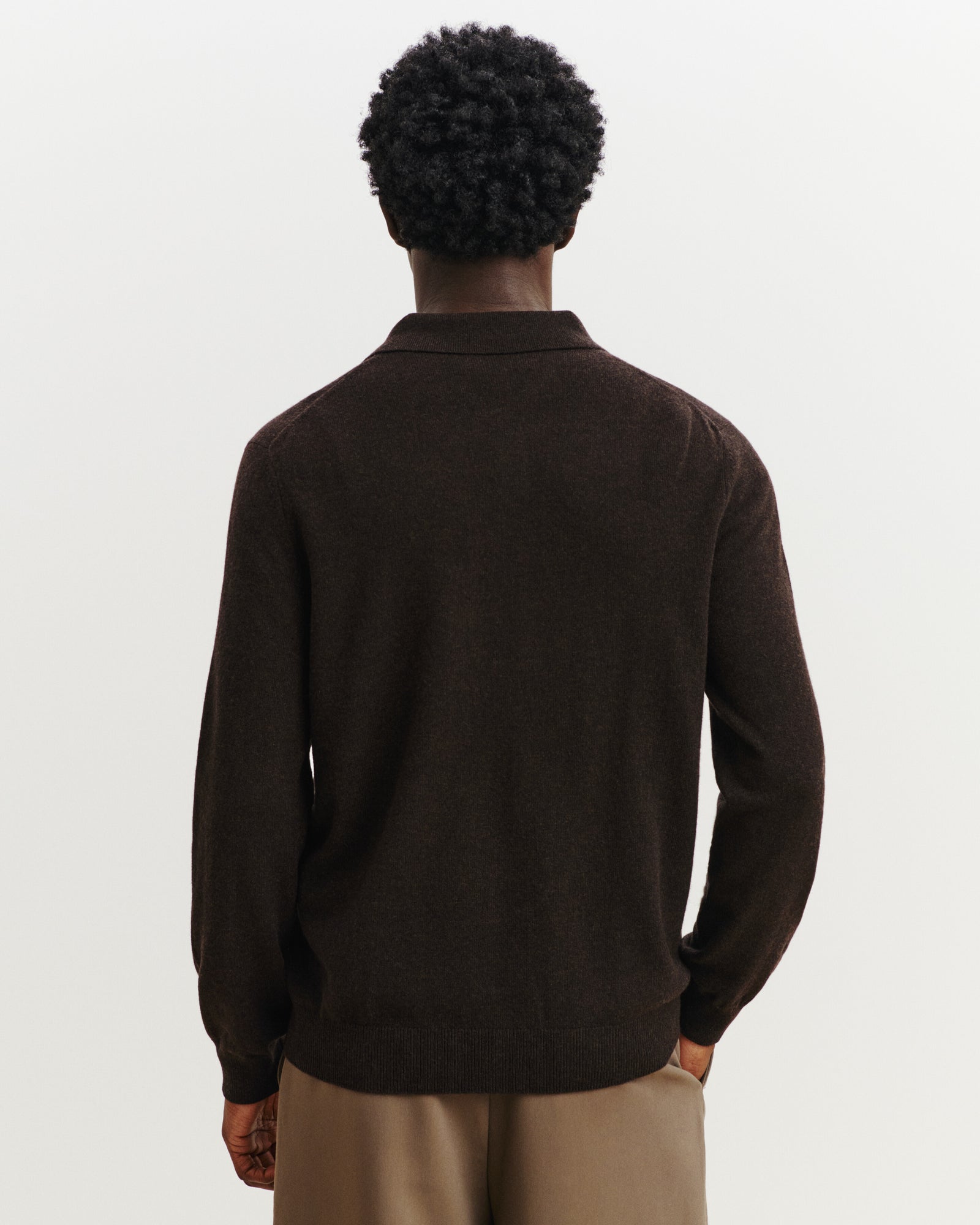 Cardigan César-RISTRETTO-100% cachemire