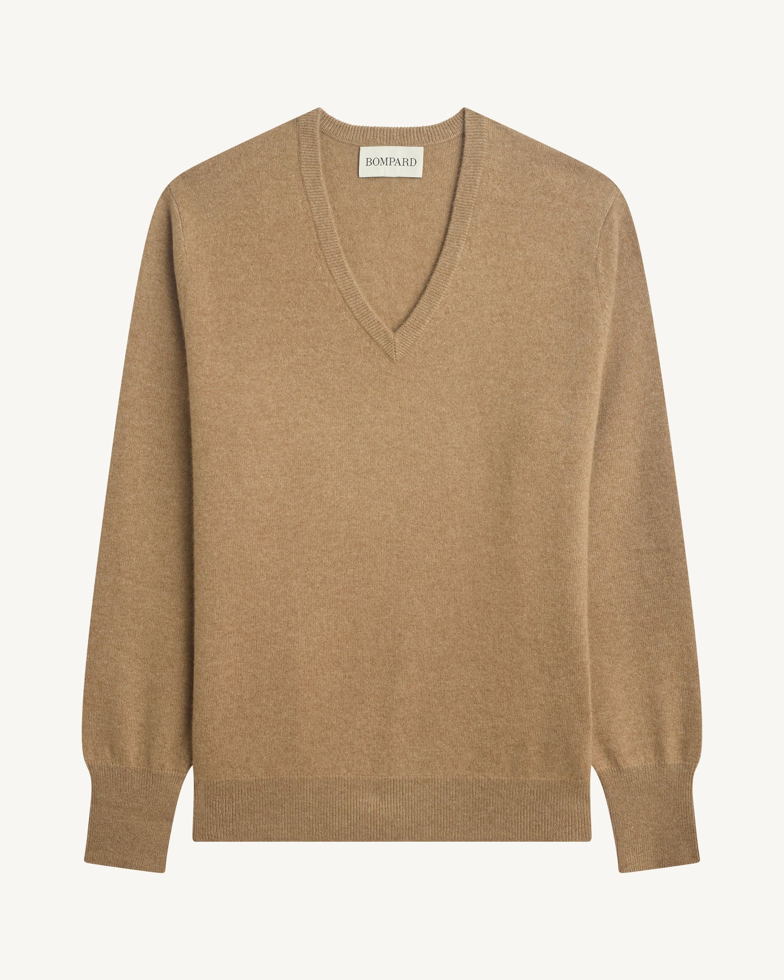 Pull col V classique-KRAFT-100% cachemire