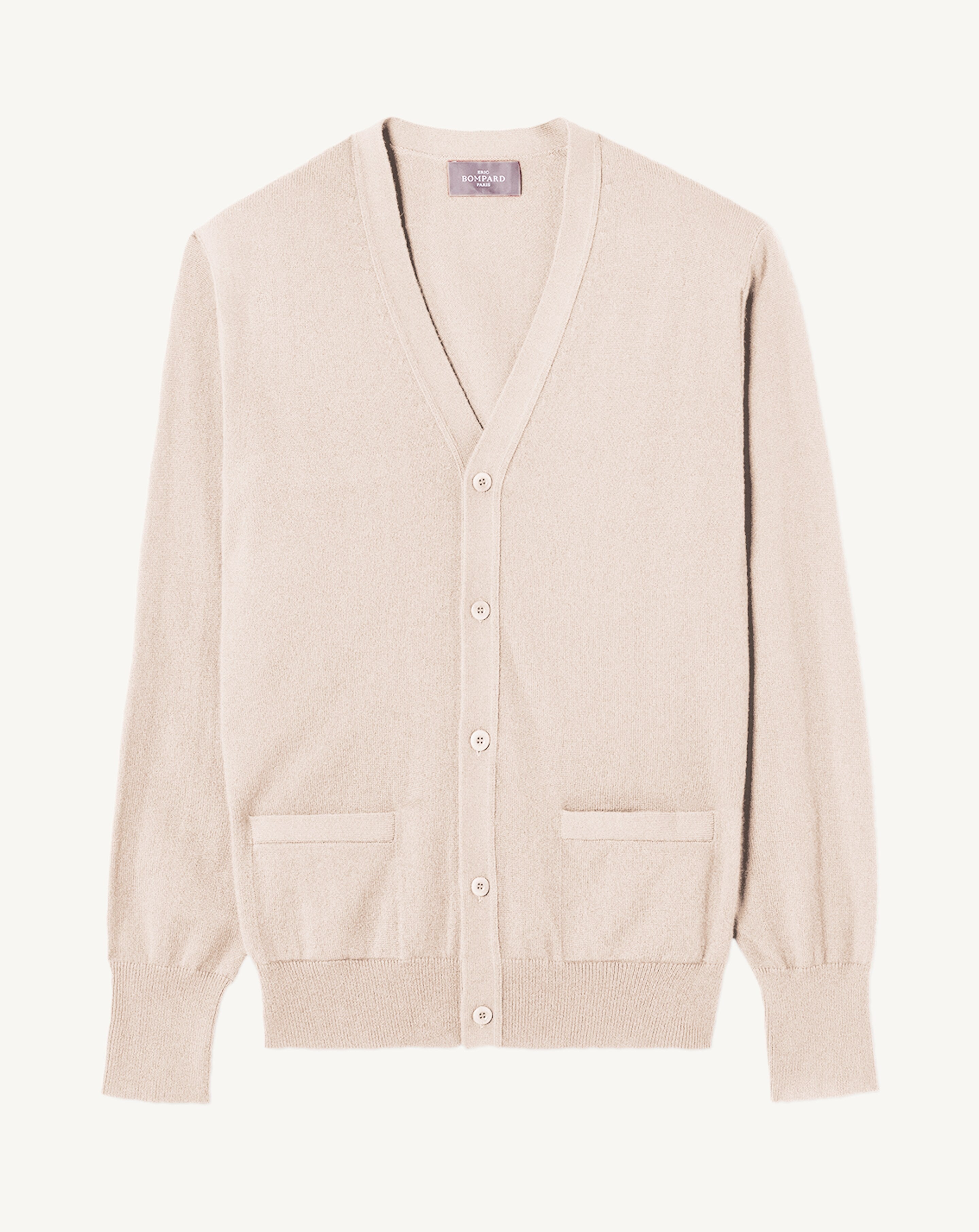 Gilet classique-TOURTERELLE-100% cachemire