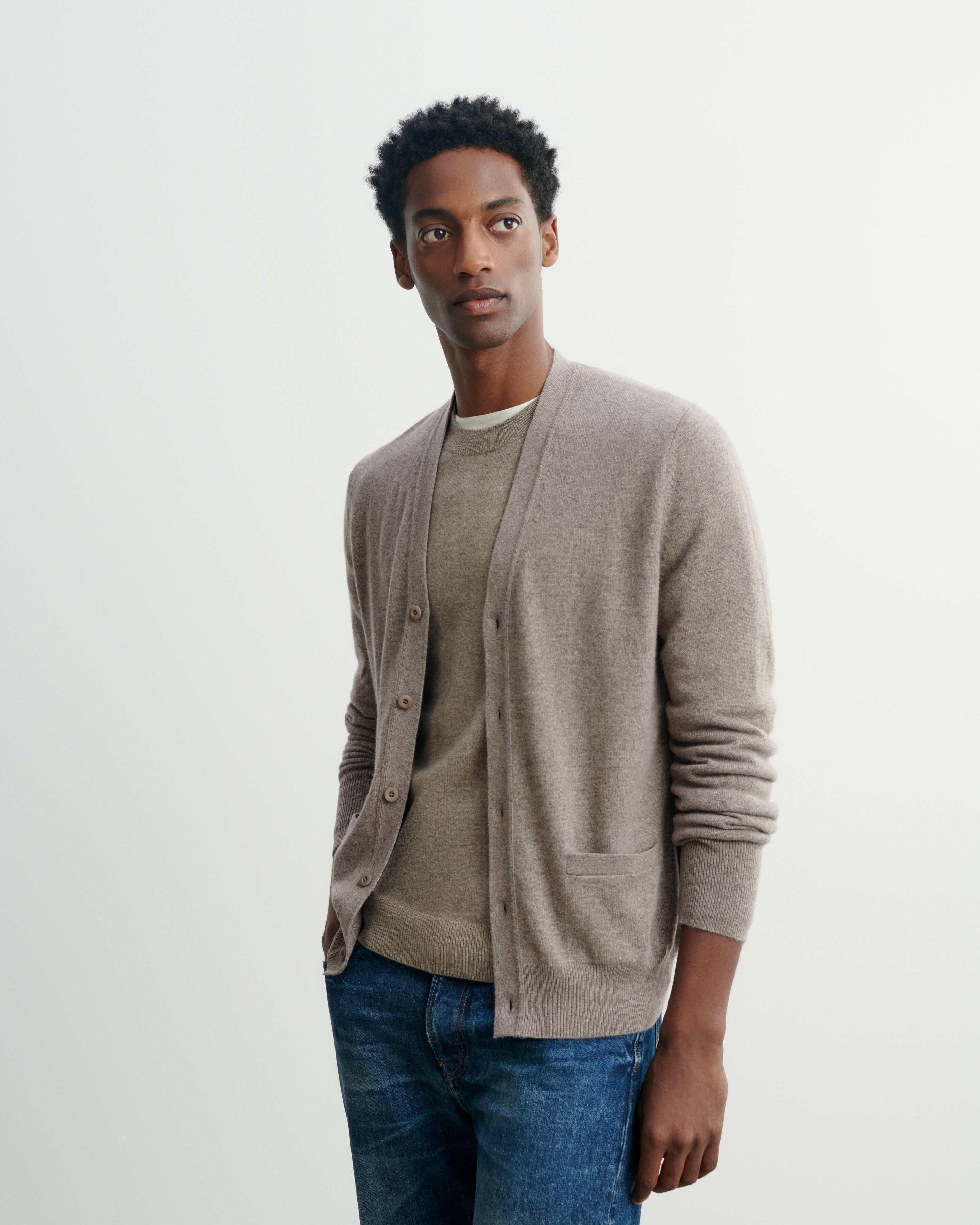 Gilet classique-MILLET-100% cachemire