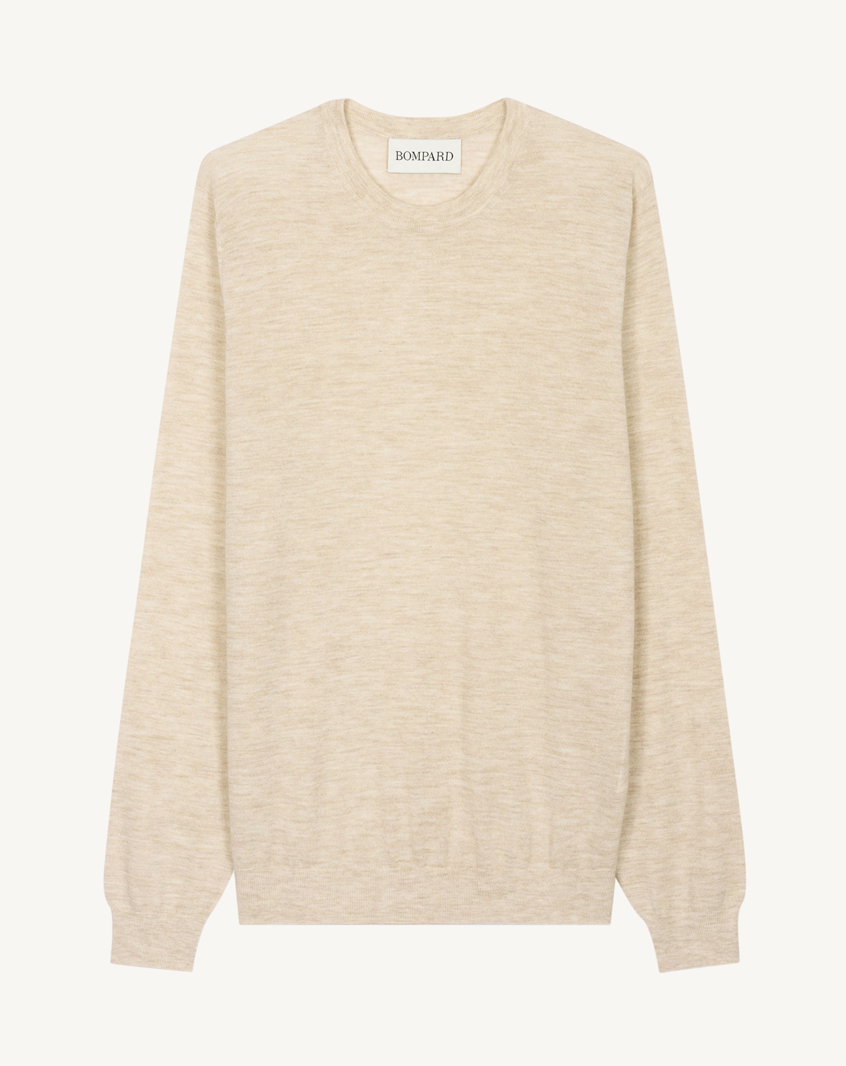 Pull col rond ultrafin-TOURTERELLE-100% cachemire