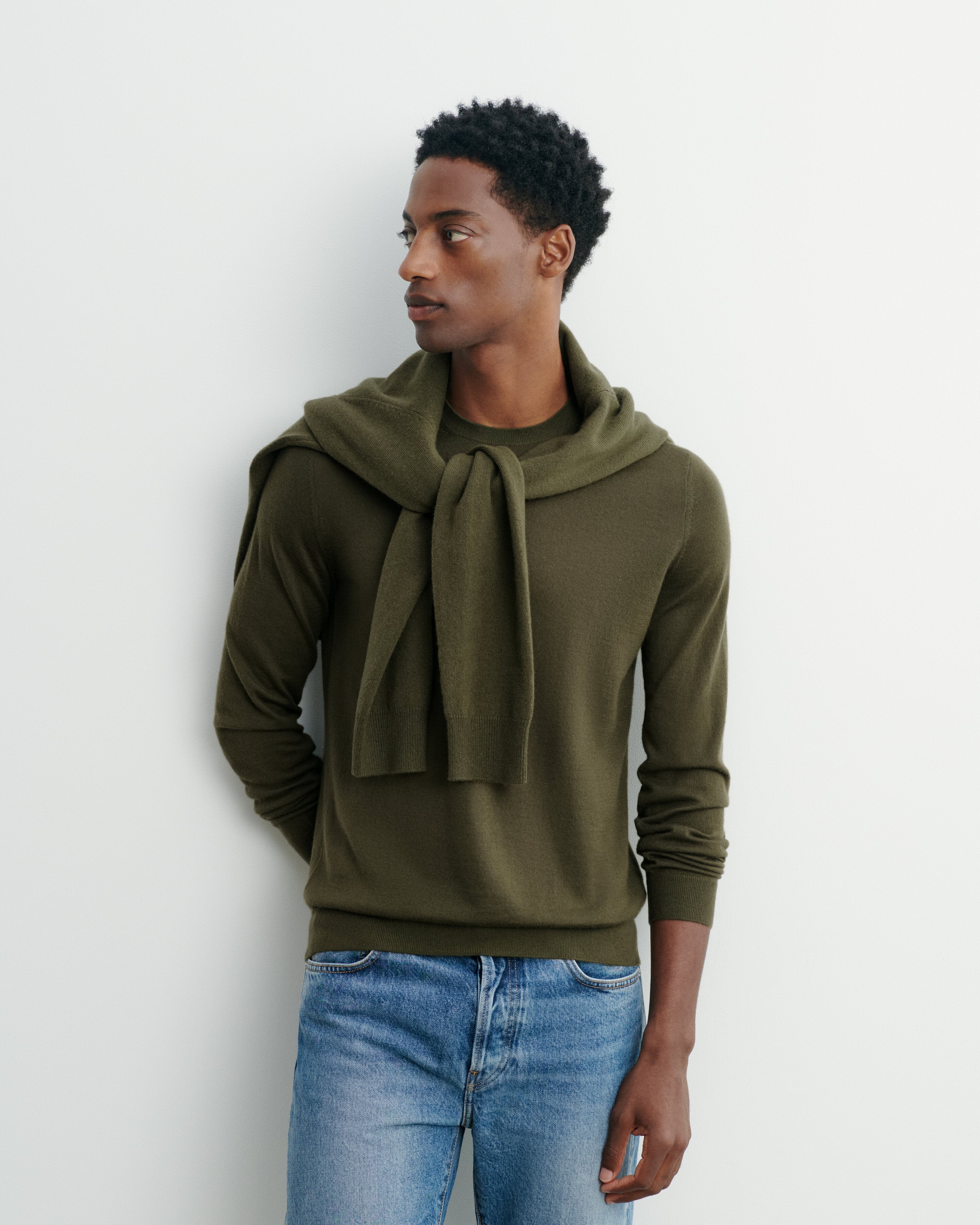 Pull col rond ultrafin-BRONZE-100% cachemire