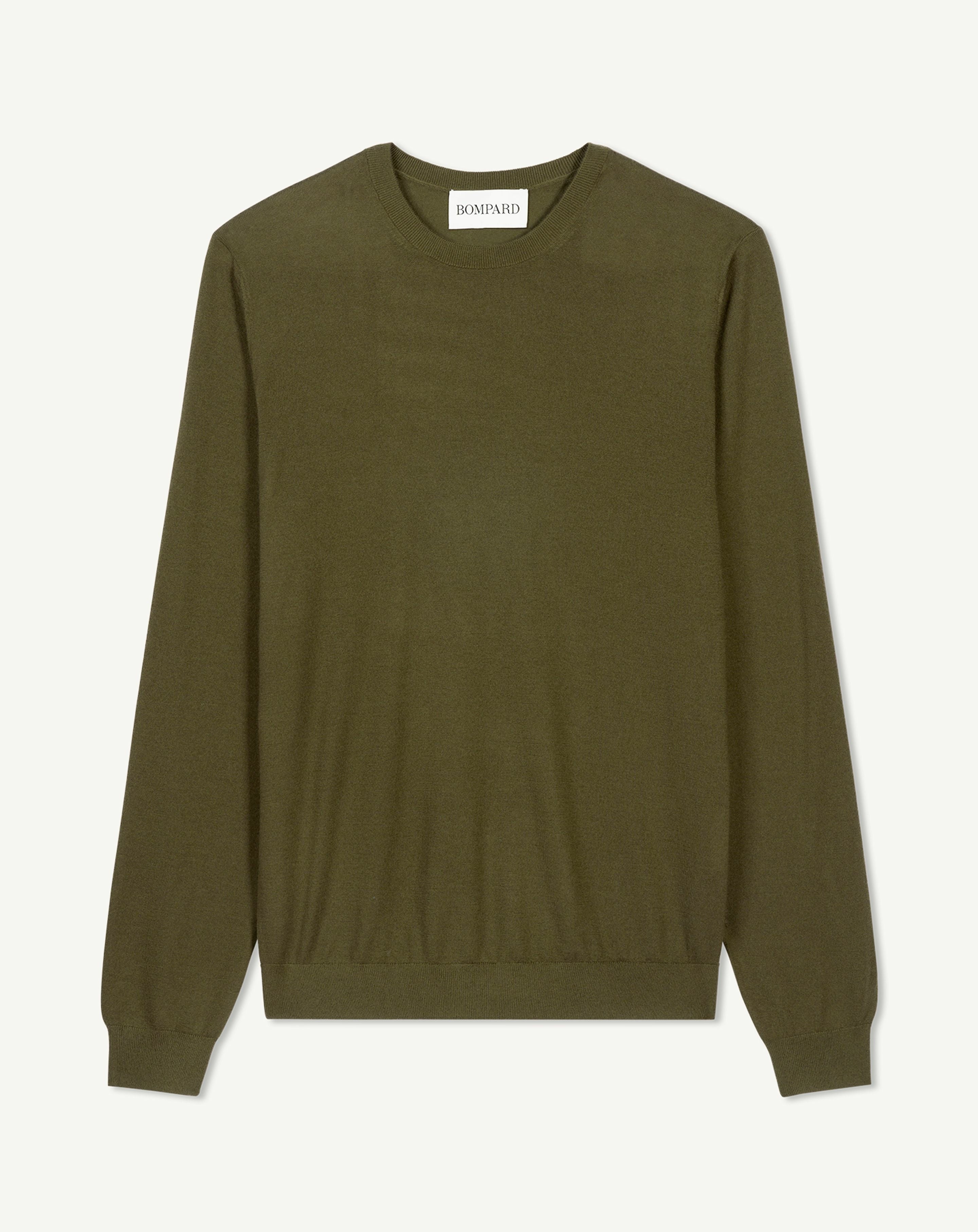 Pull col rond ultrafin-BRONZE-100% cachemire