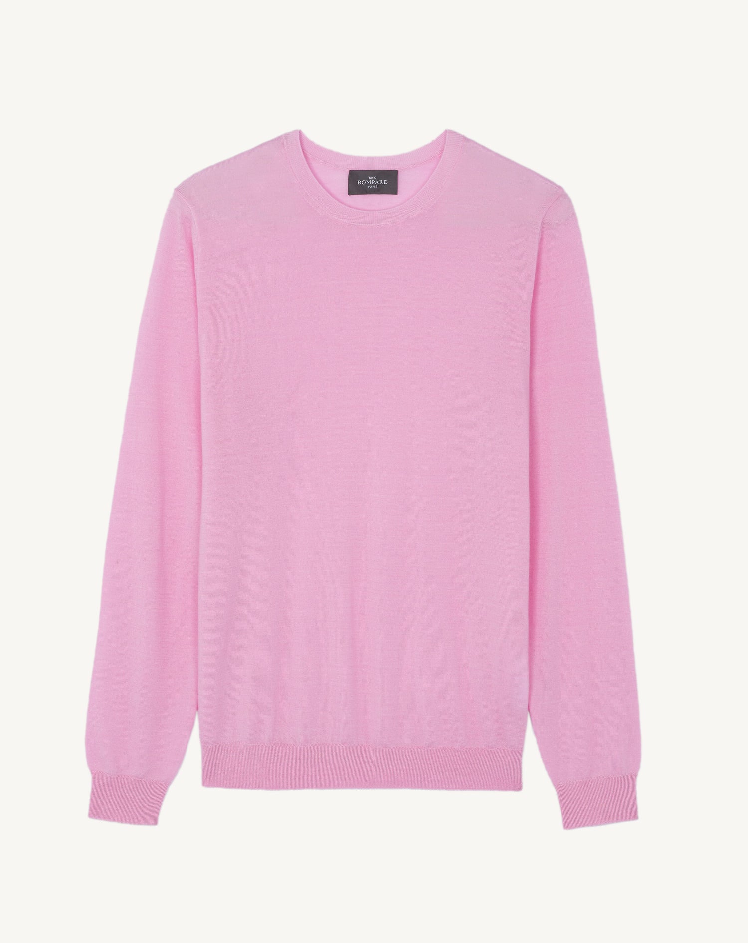 Pull col rond ultrafin-ROSE INDIEN-100% cachemire