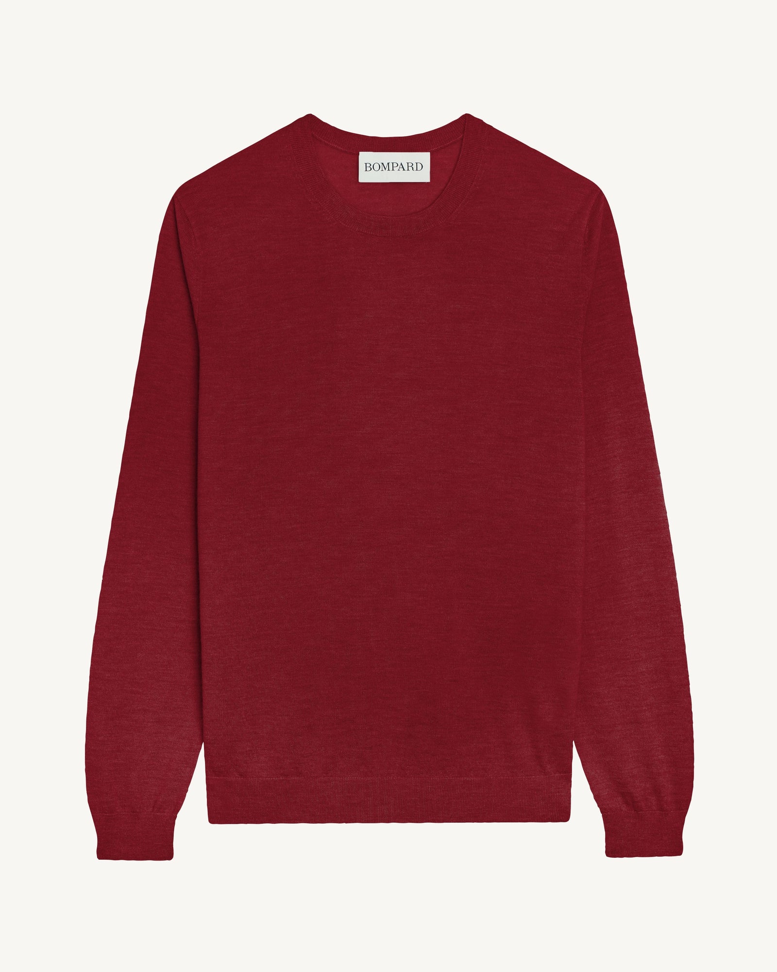 Pull col rond ultrafin-ROUGE D'ORIENT-100% cachemire