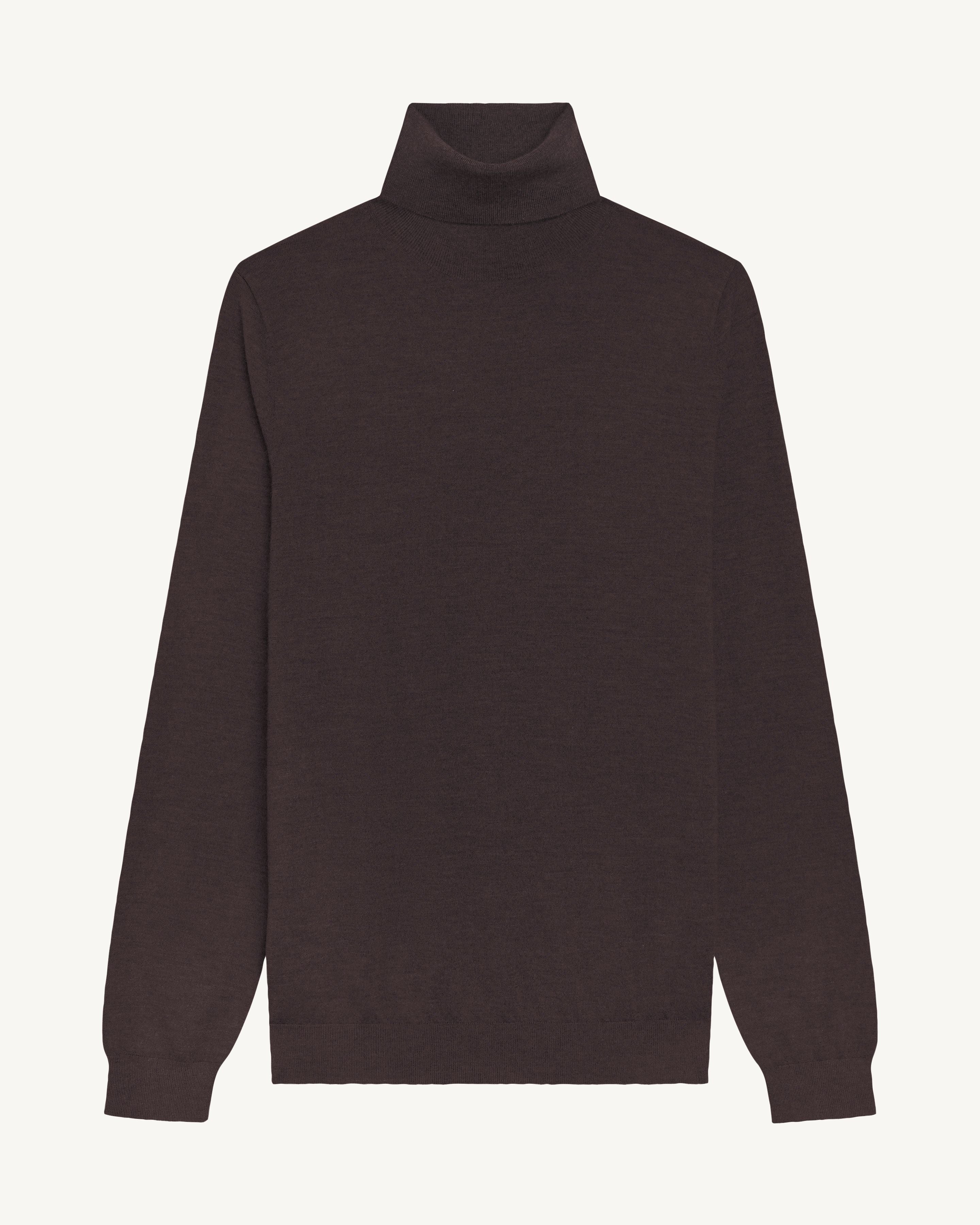Pull col roulé ultrafin-RISTRETTO-100% cachemire