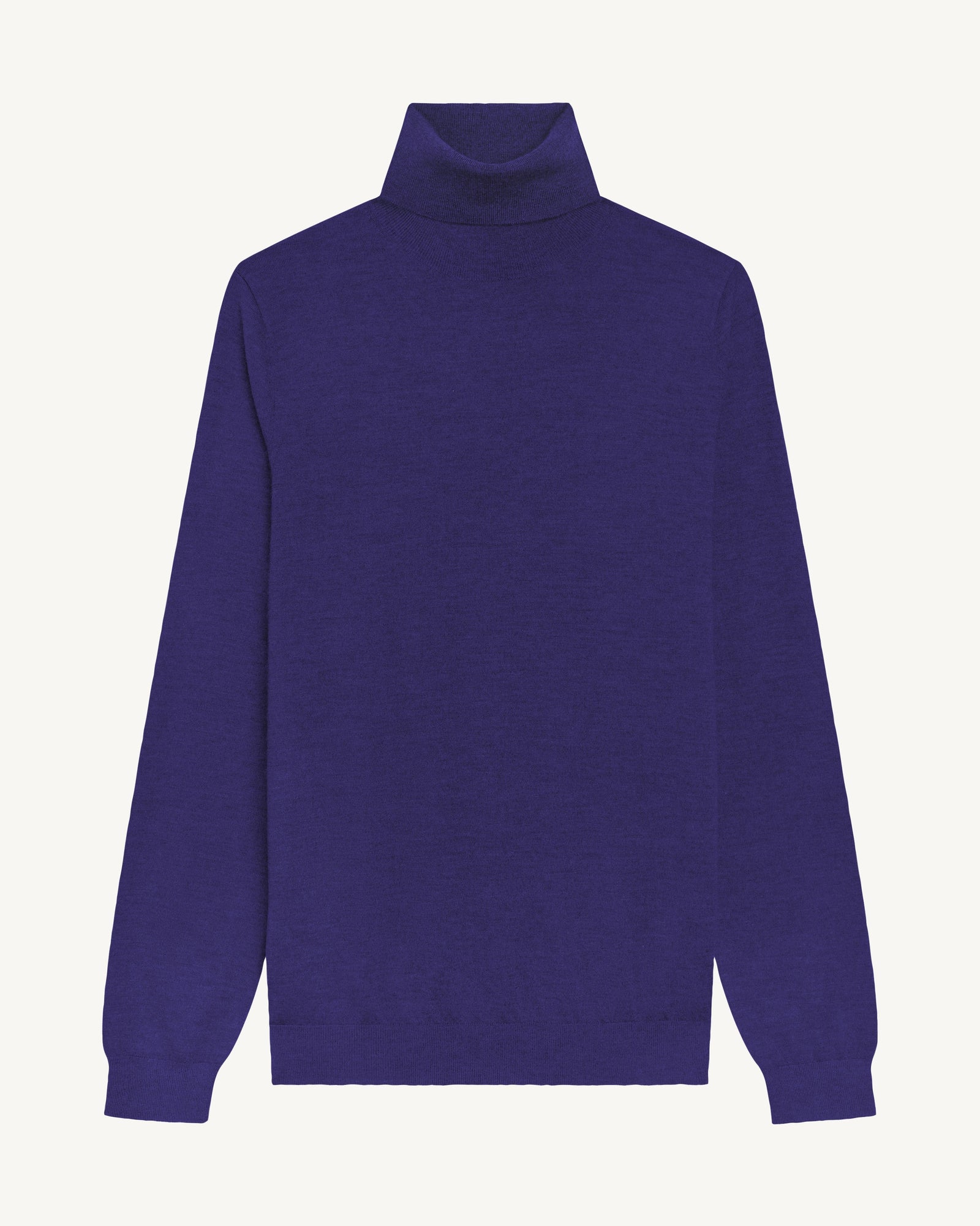 Pull col roulé ultrafin-ULTRAVIOLET FONCE-100% cachemire