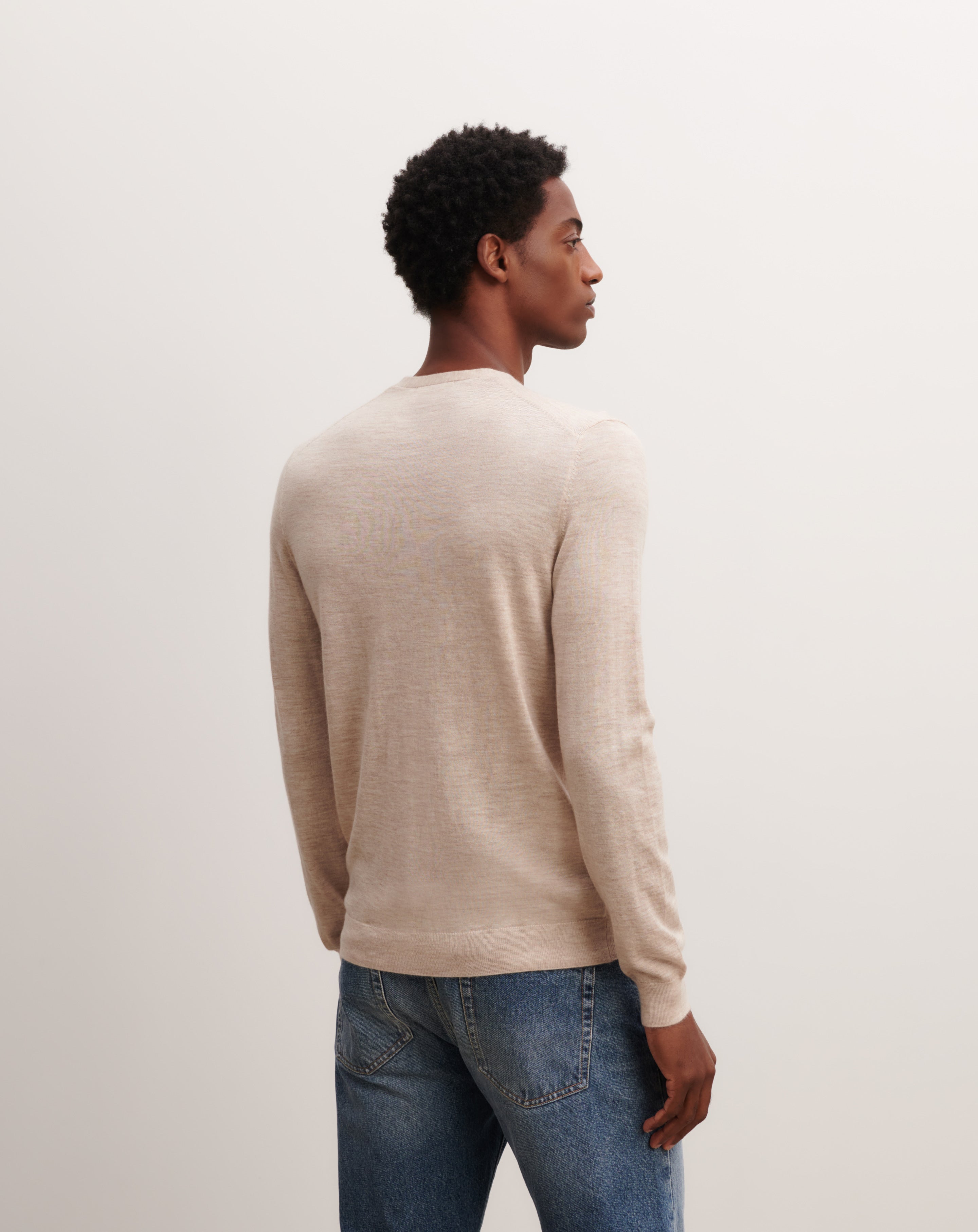 Pull col V ultrafin-TOURTERELLE-100% cachemire