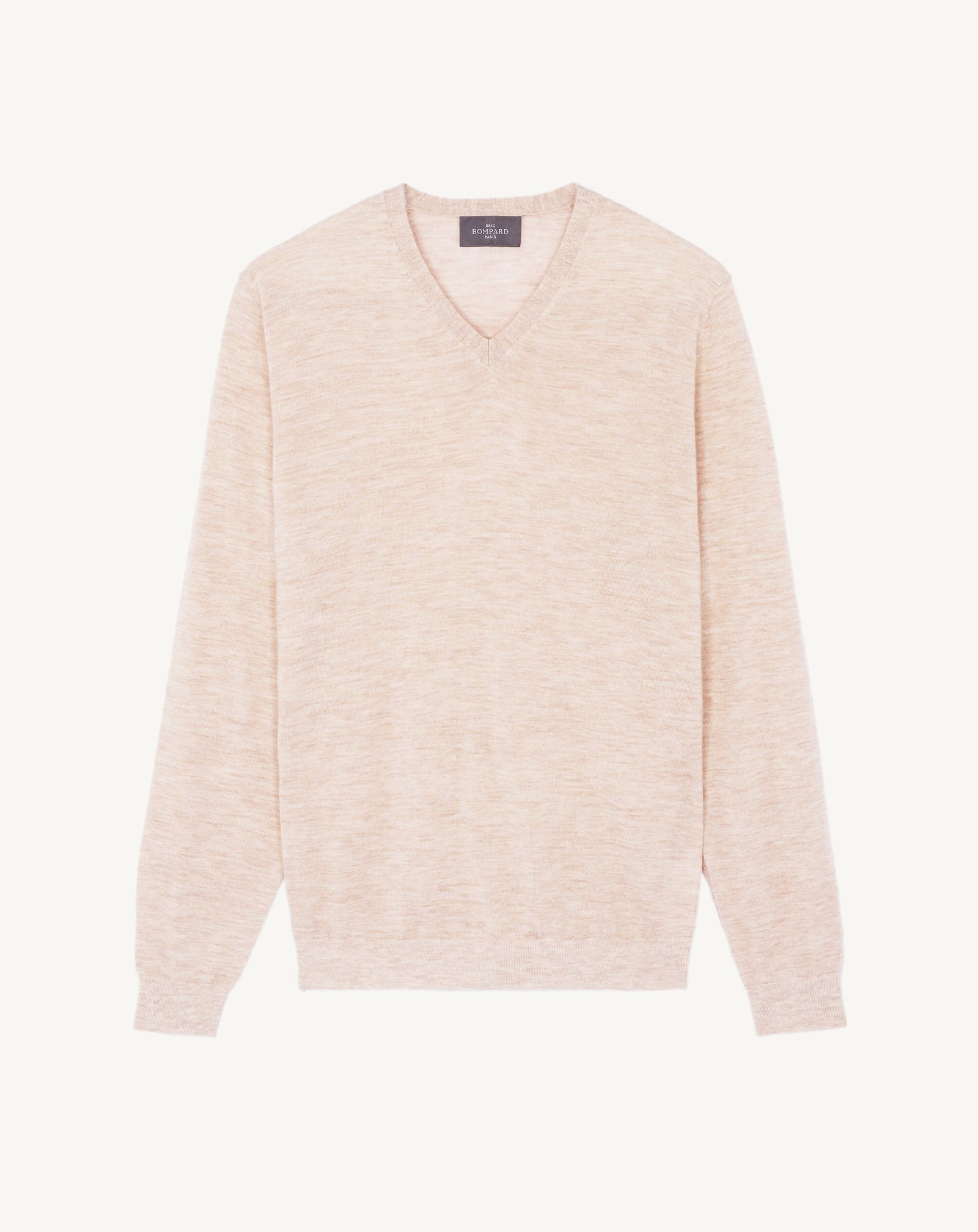 Pull col V ultrafin-TOURTERELLE-100% cachemire