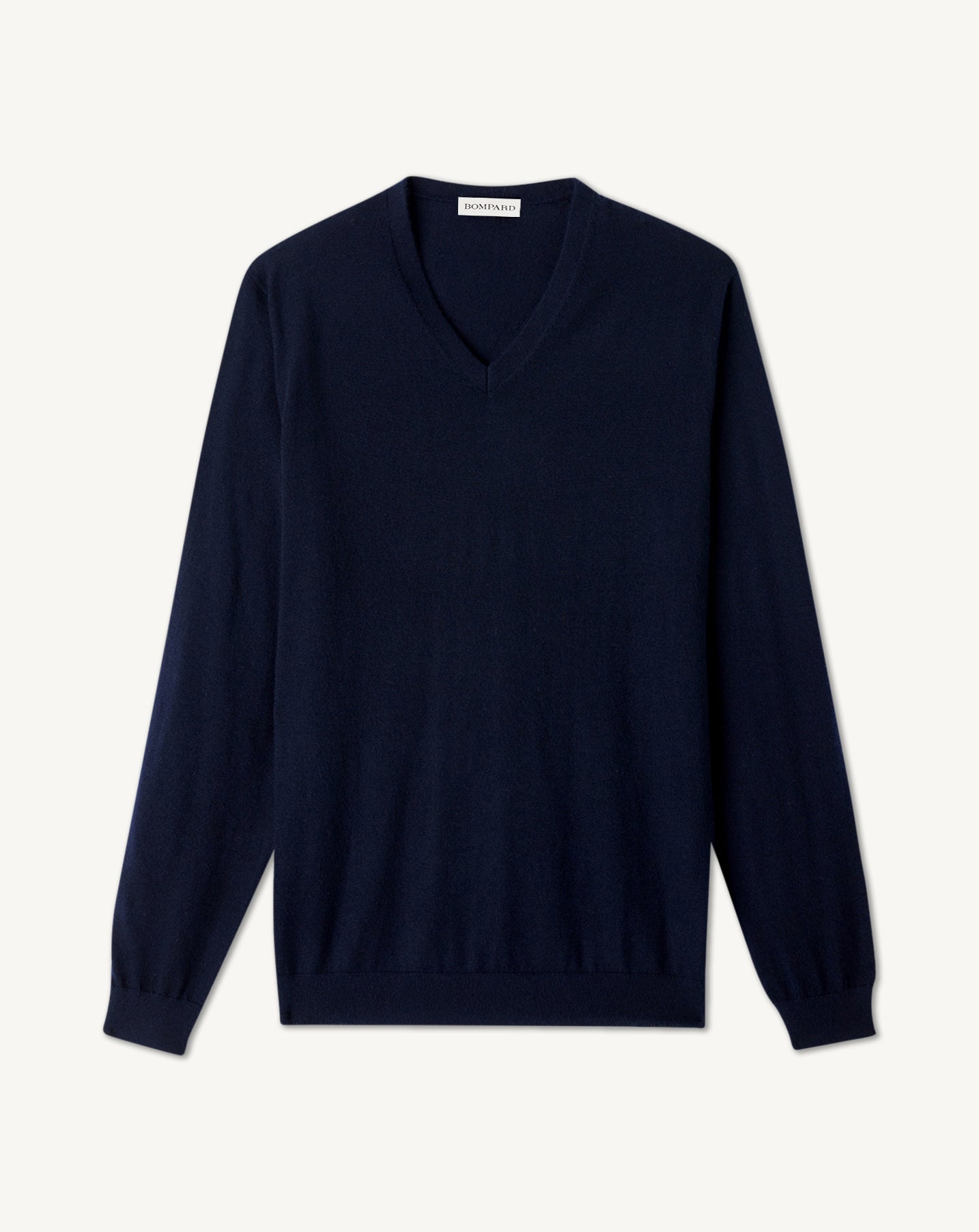 Pull V ultrafin-MARINE-100% CACHEMIRE