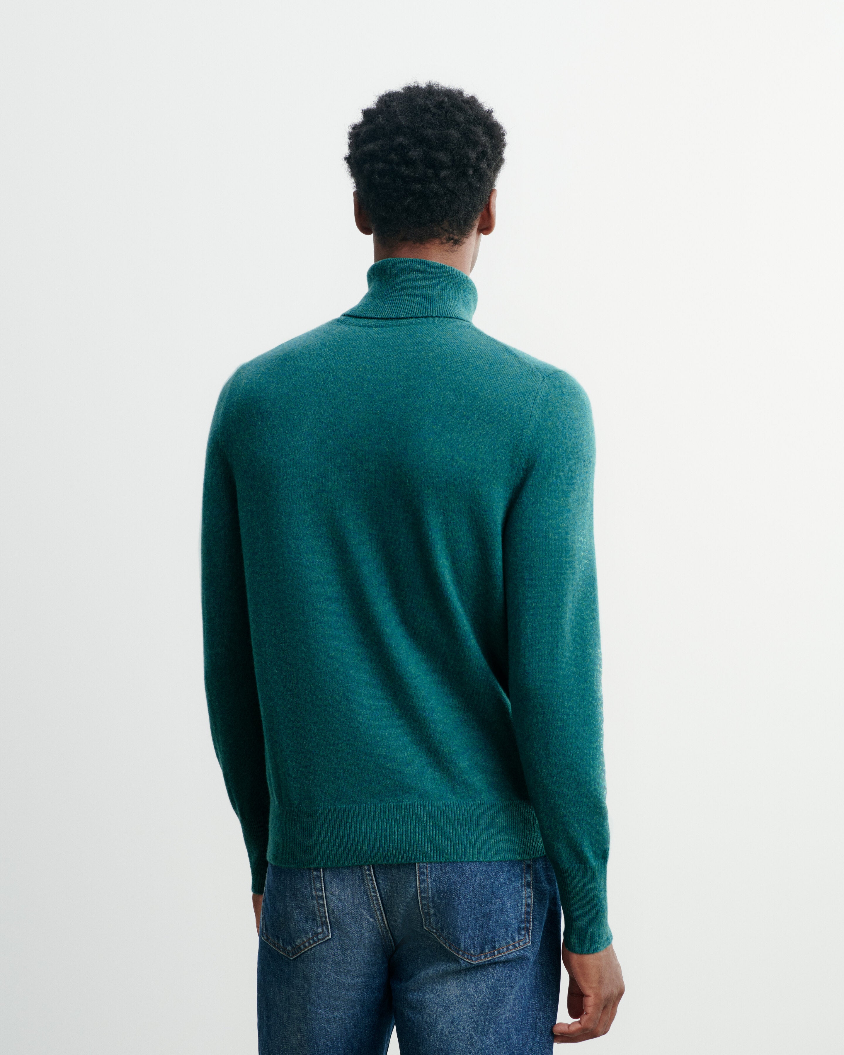 Pull col roulé classique-CEDRE-100% cachemire