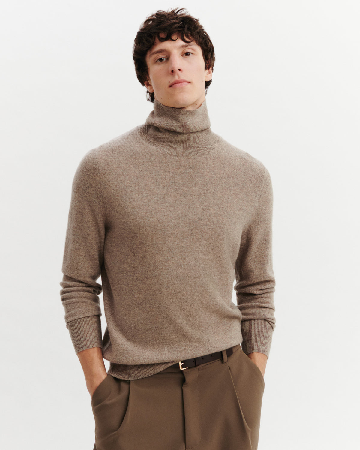Pull col roulé Origines-MILLET-100% cachemire