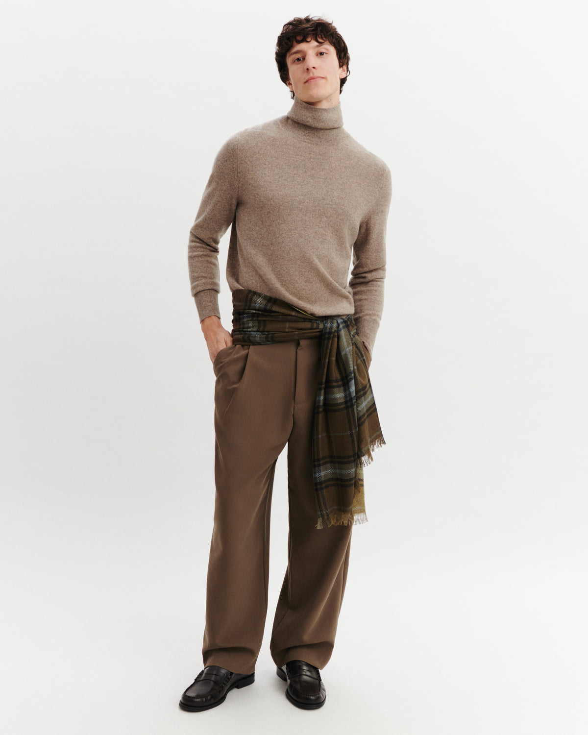 Pull col roulé Origines-MILLET-100% cachemire