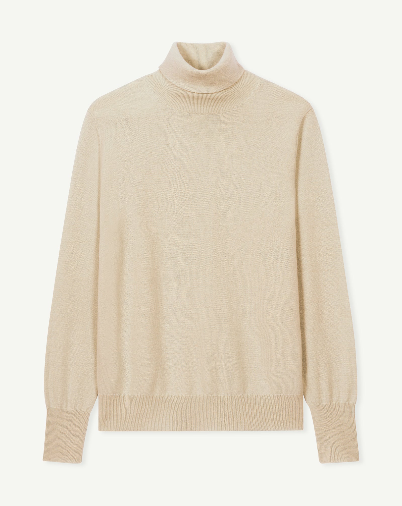 Pull col roulé classique-AVOINE-100% cachemire