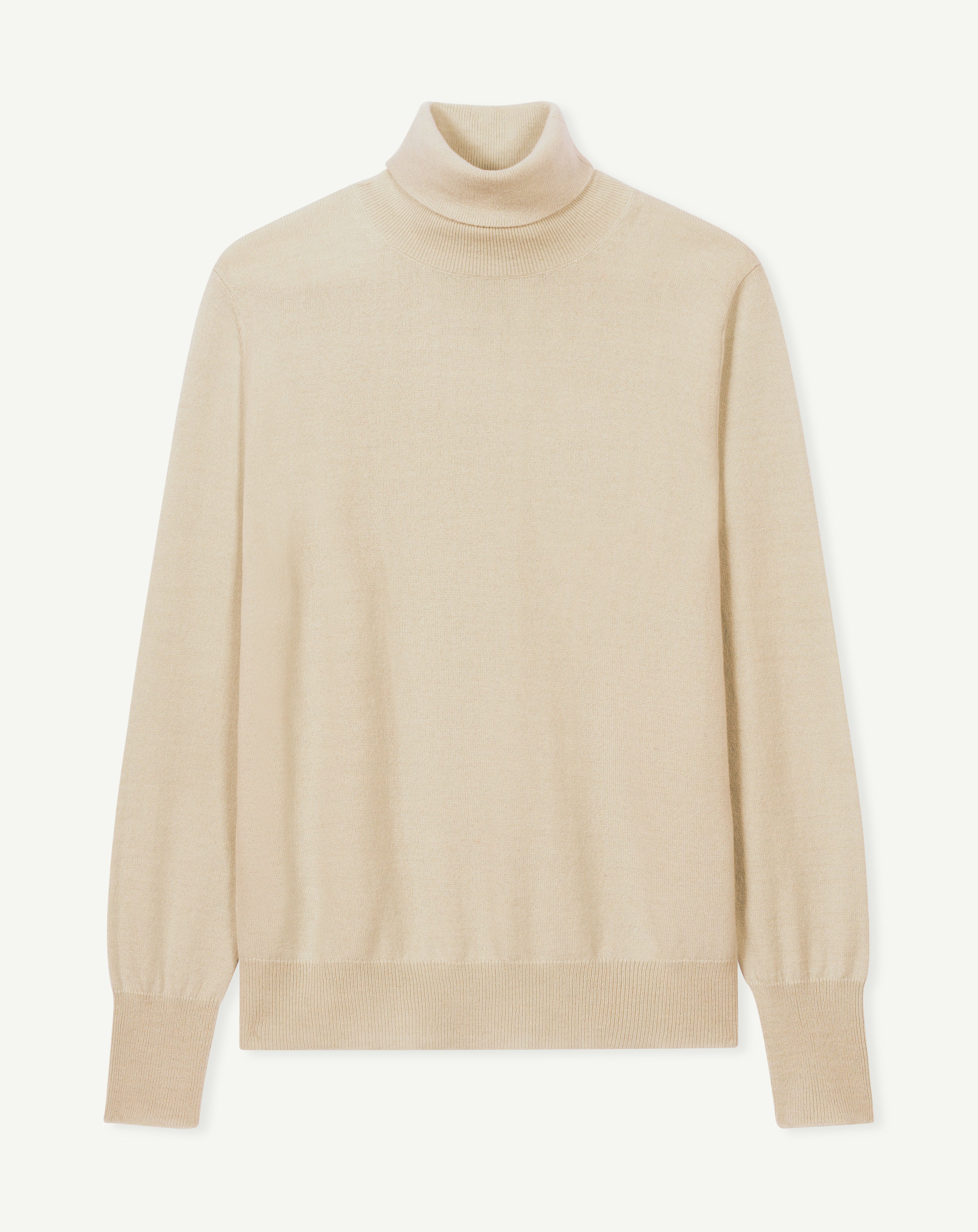 Pull col roulé classique-AVOINE-100% cachemire