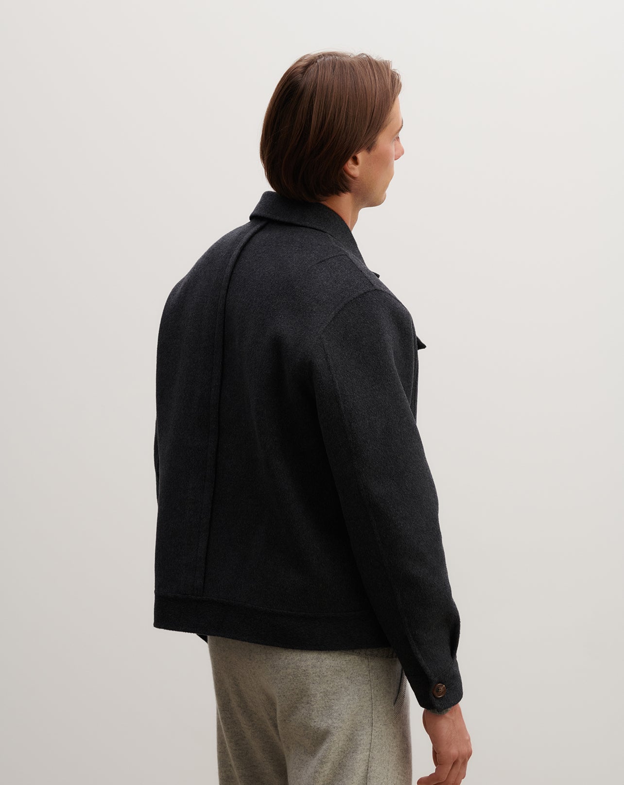 Veste double face-KHOL-90% laine 10% cachemire
