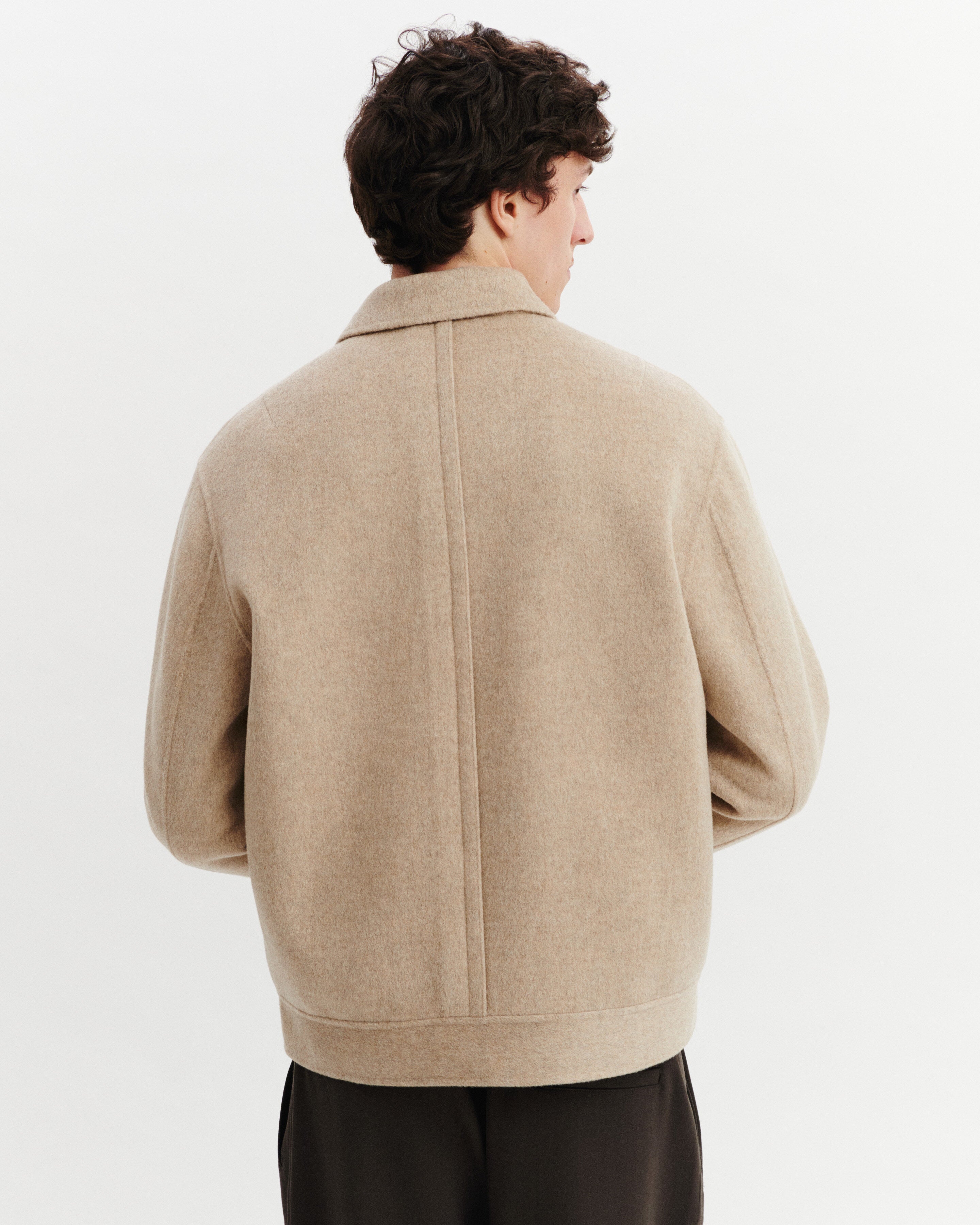 Veste double face-CORDE-90% laine 10% cachemire