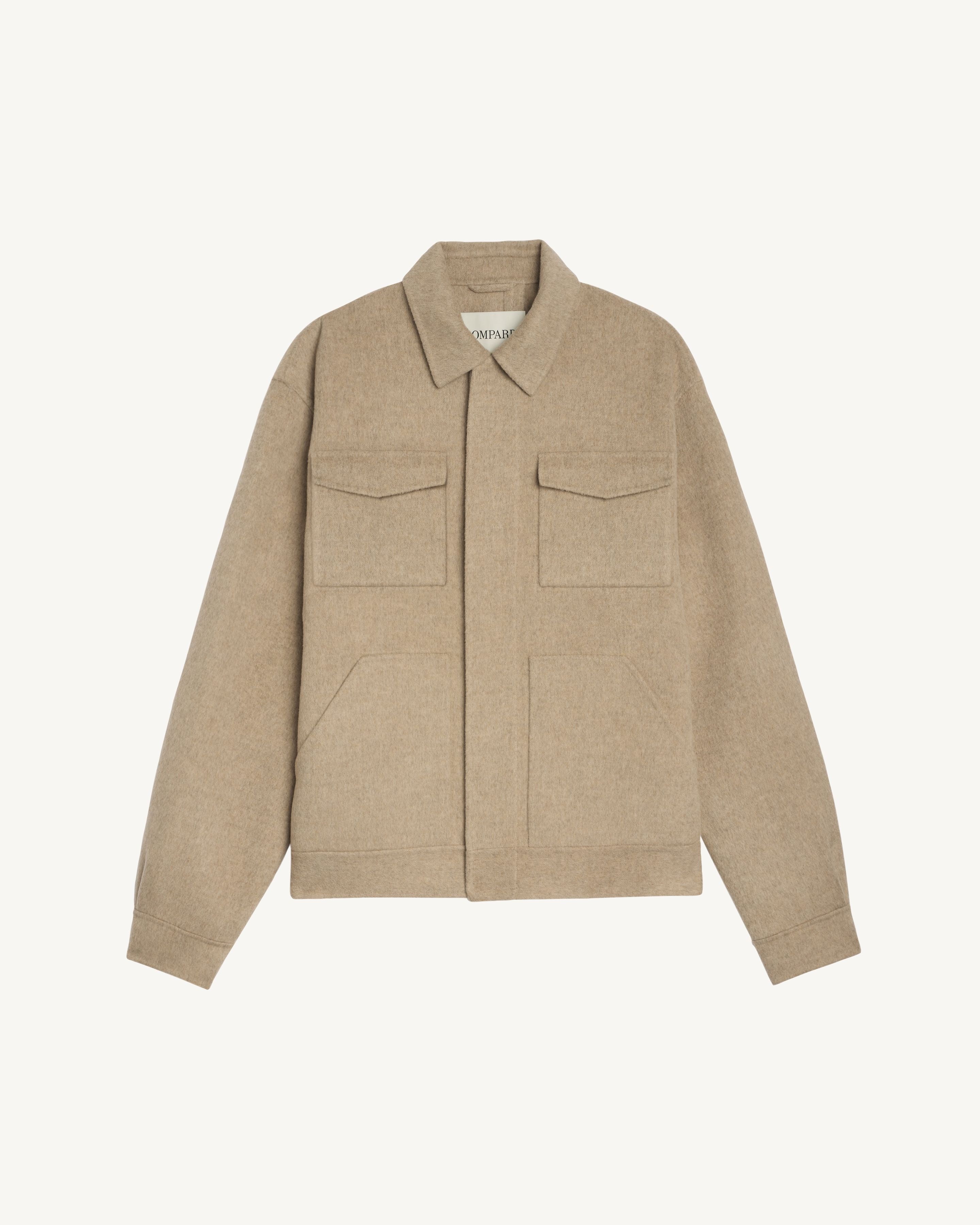 Veste double face-CORDE-90% laine 10% cachemire