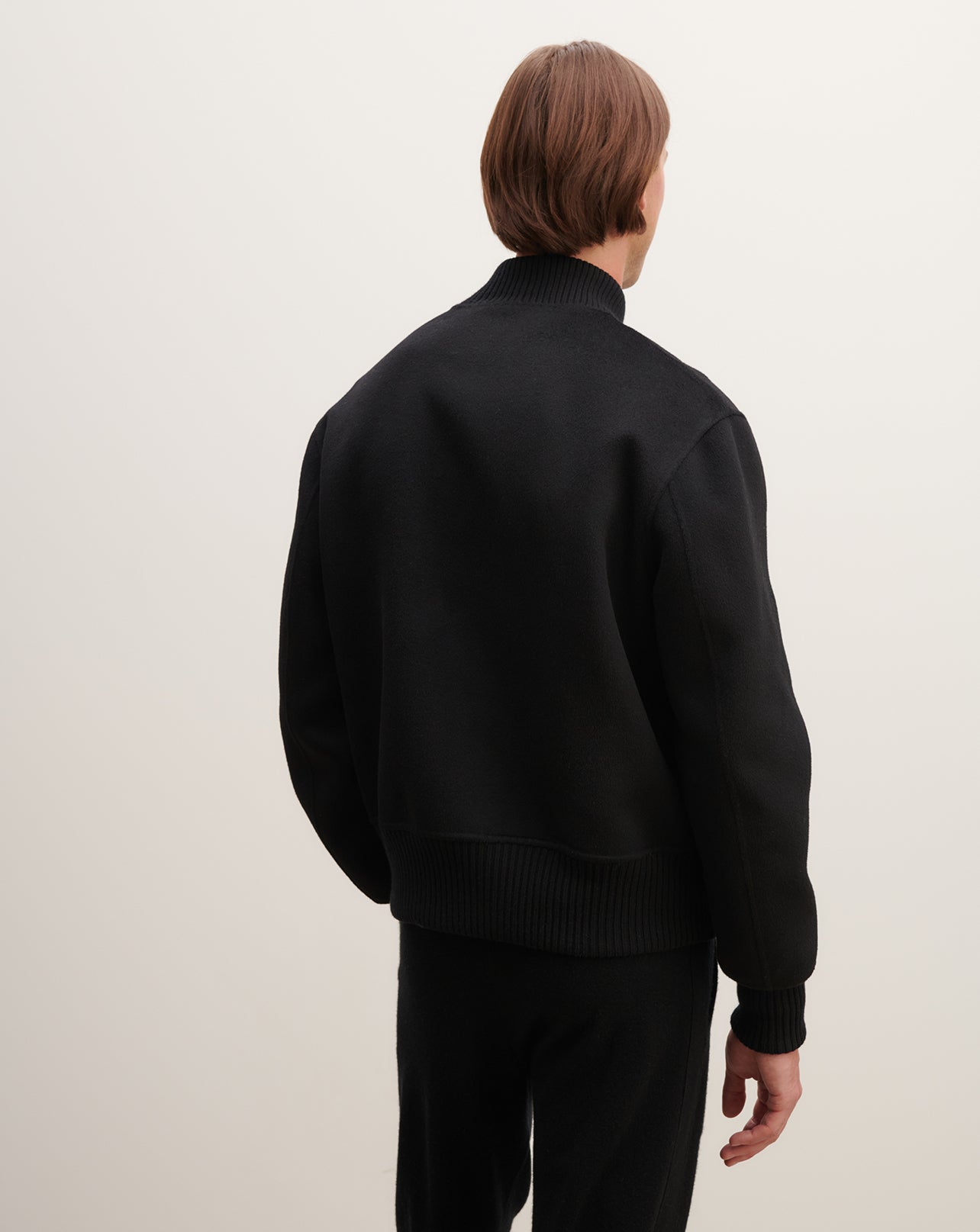 Teddy boutonné à poches-NOIR-90% LAINE 10% CACHEMIRE