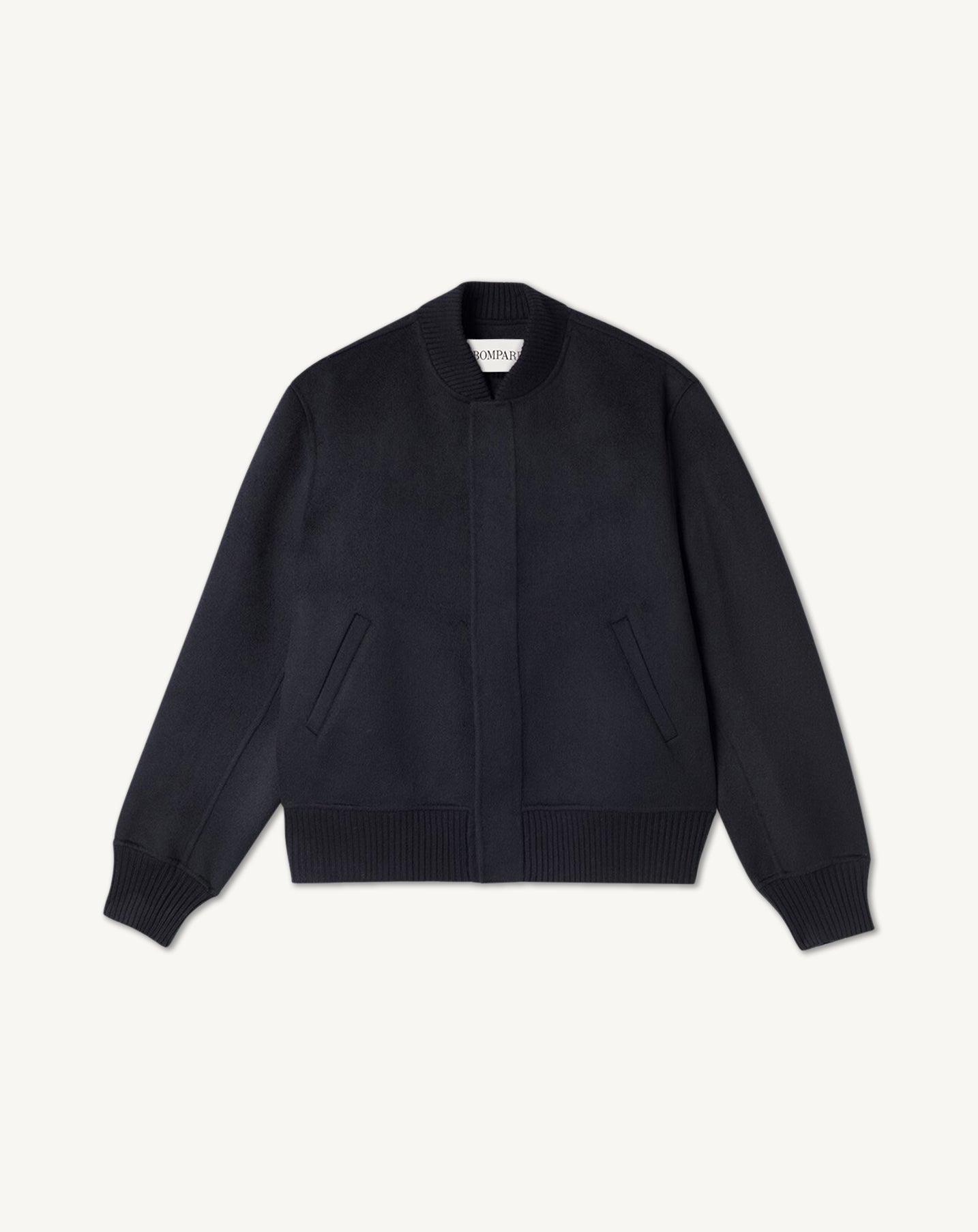 Teddy boutonné à poches-NOIR-90% LAINE 10% CACHEMIRE