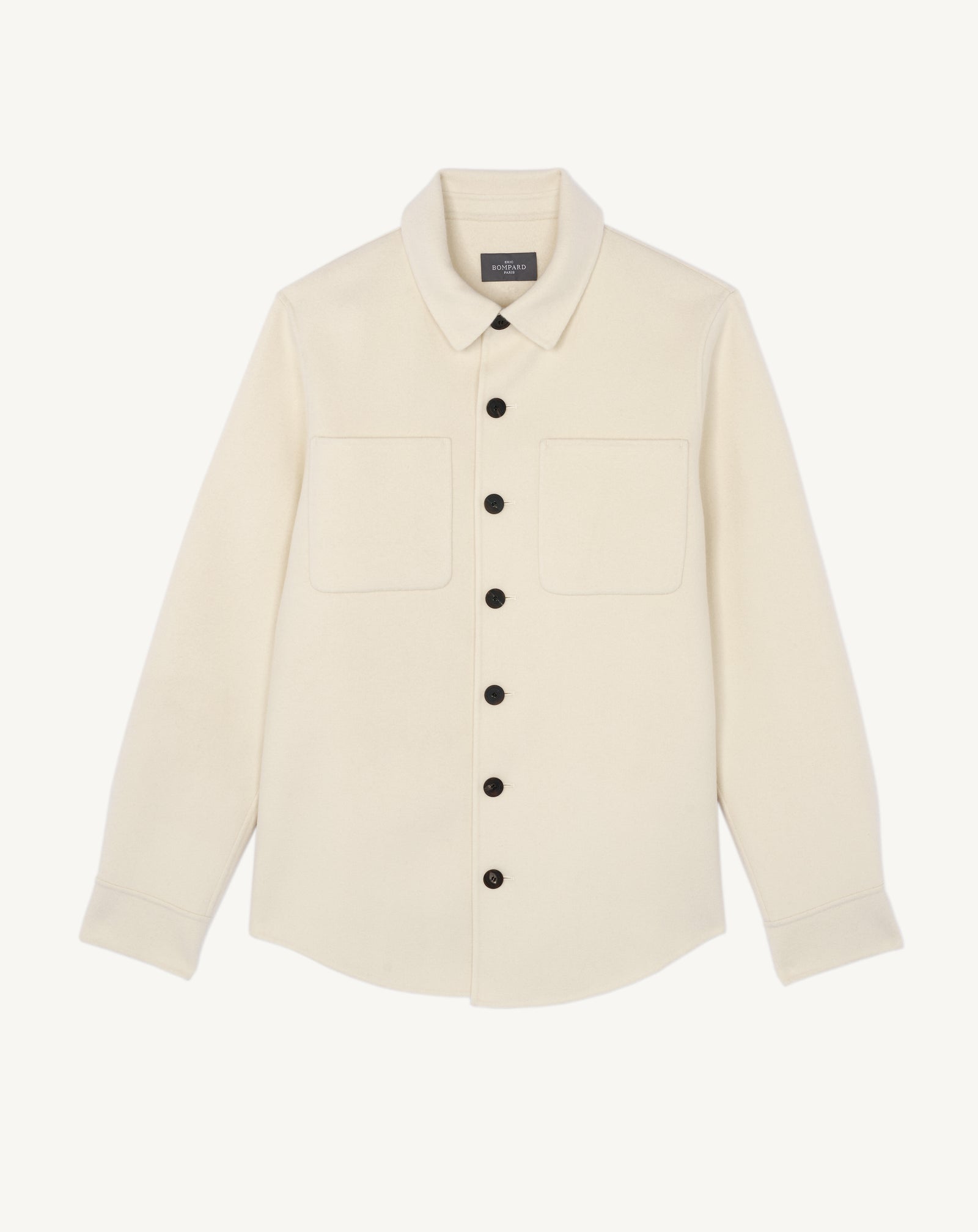 Sur-chemise double face-NATUREL-90% laine 10% cachemire