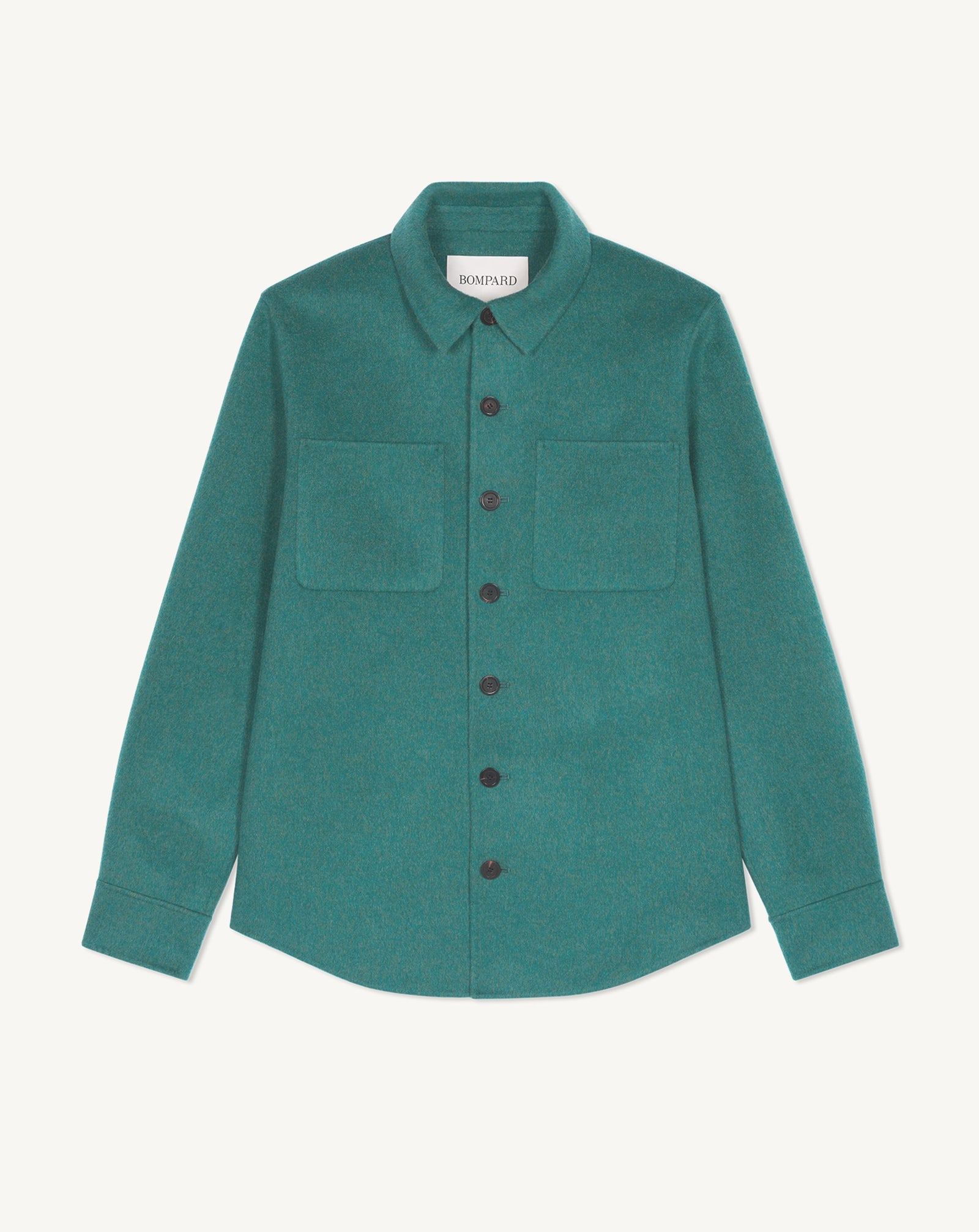 Sur-chemise double face-CEDRE-90% laine 10% cachemire