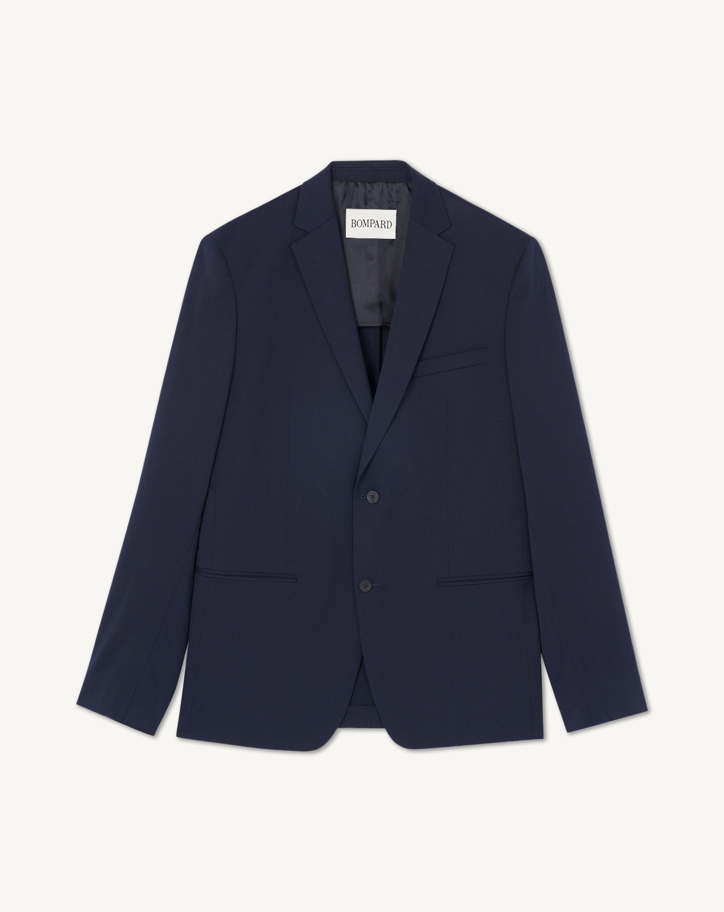 Veste blazer-MARINE-98% laine 2% elasthanne doublure 50% acetate 50% viscose