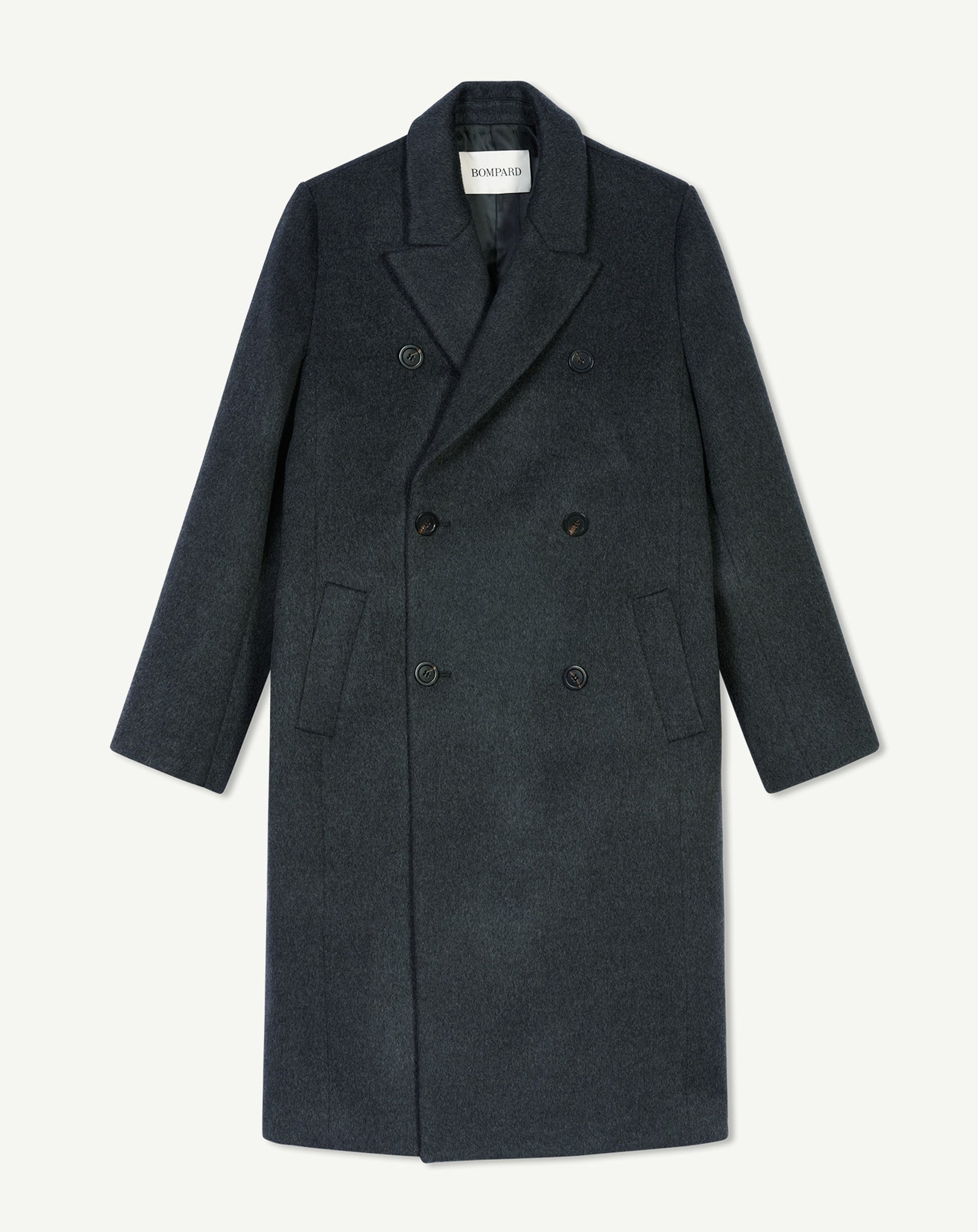 Manteau double boutonnage-KHOL-90% laine 10% cachemire