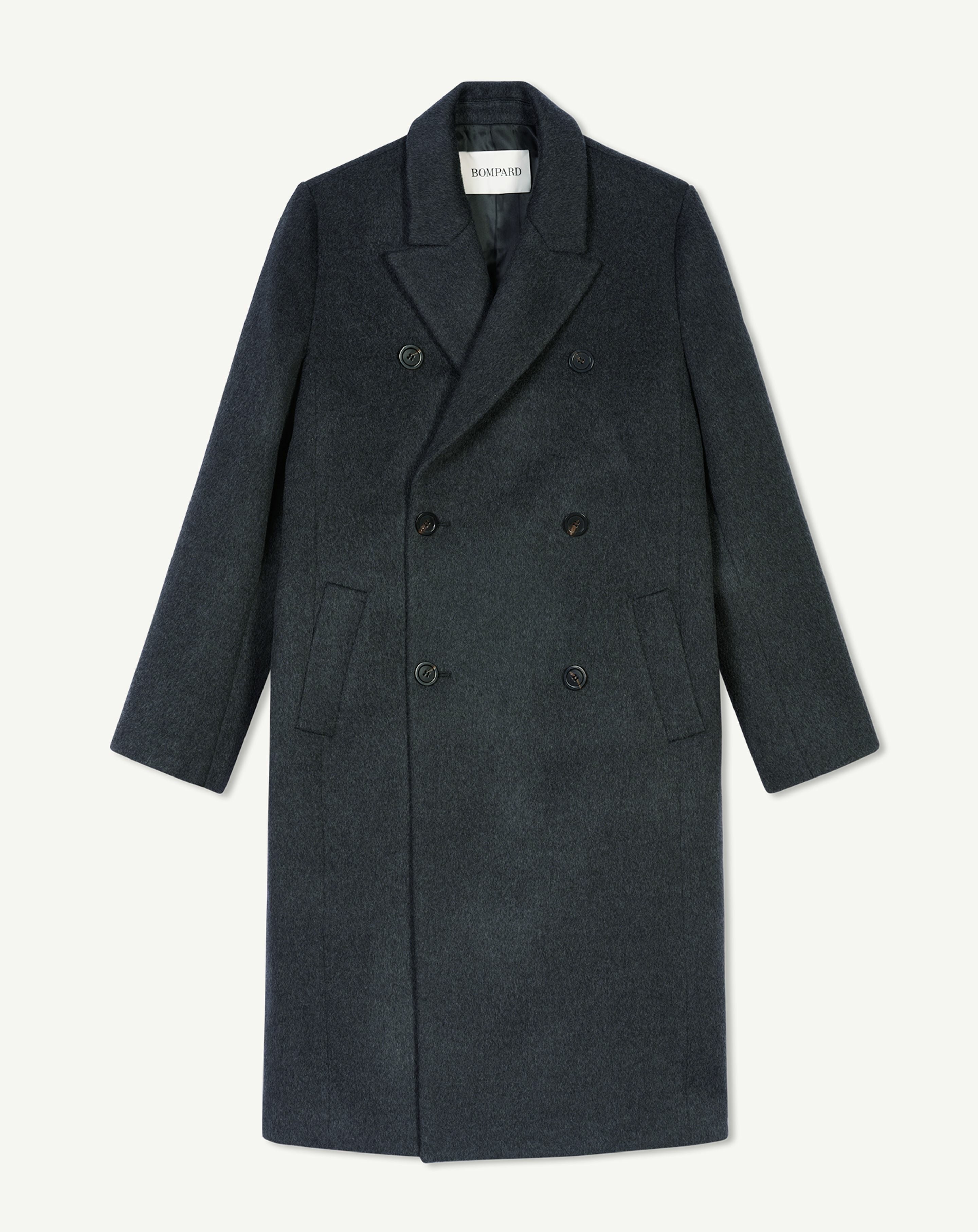 Manteau double boutonnage-KHOL-90% laine 10% cachemire