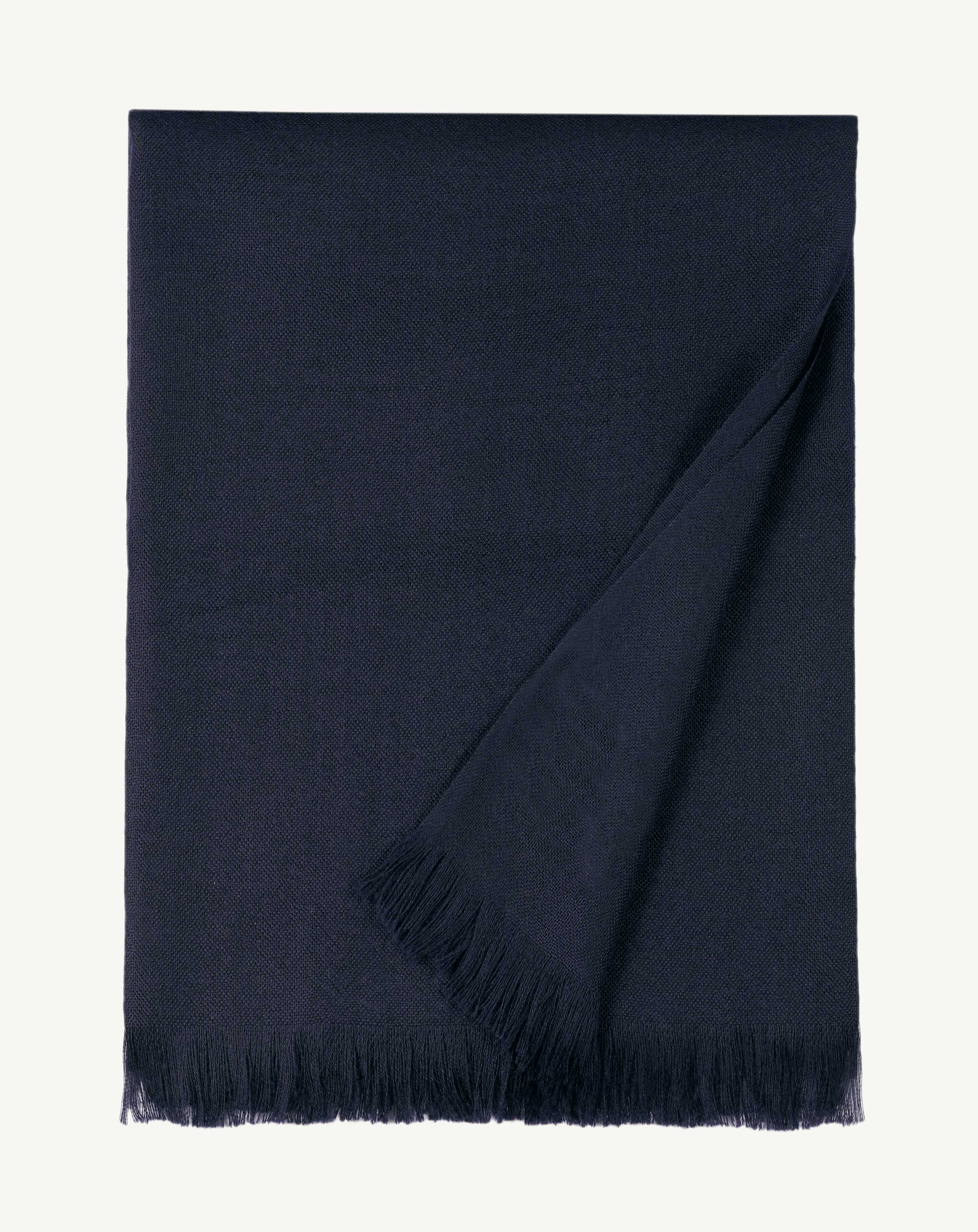 Étole voile de cachemire-MARINE-100% CACHEMIRE