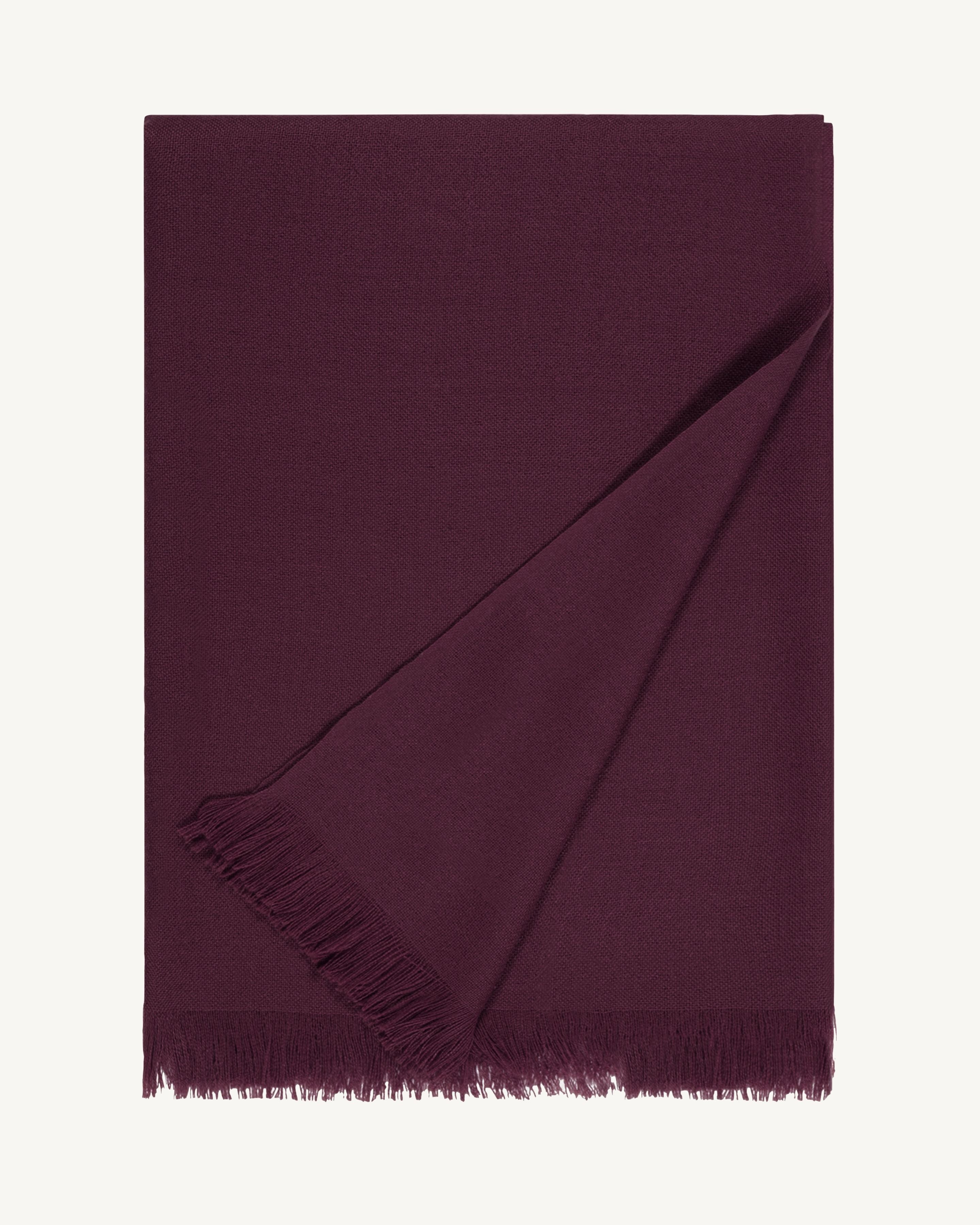 Etole en voile -GRENAT-100% cachemire